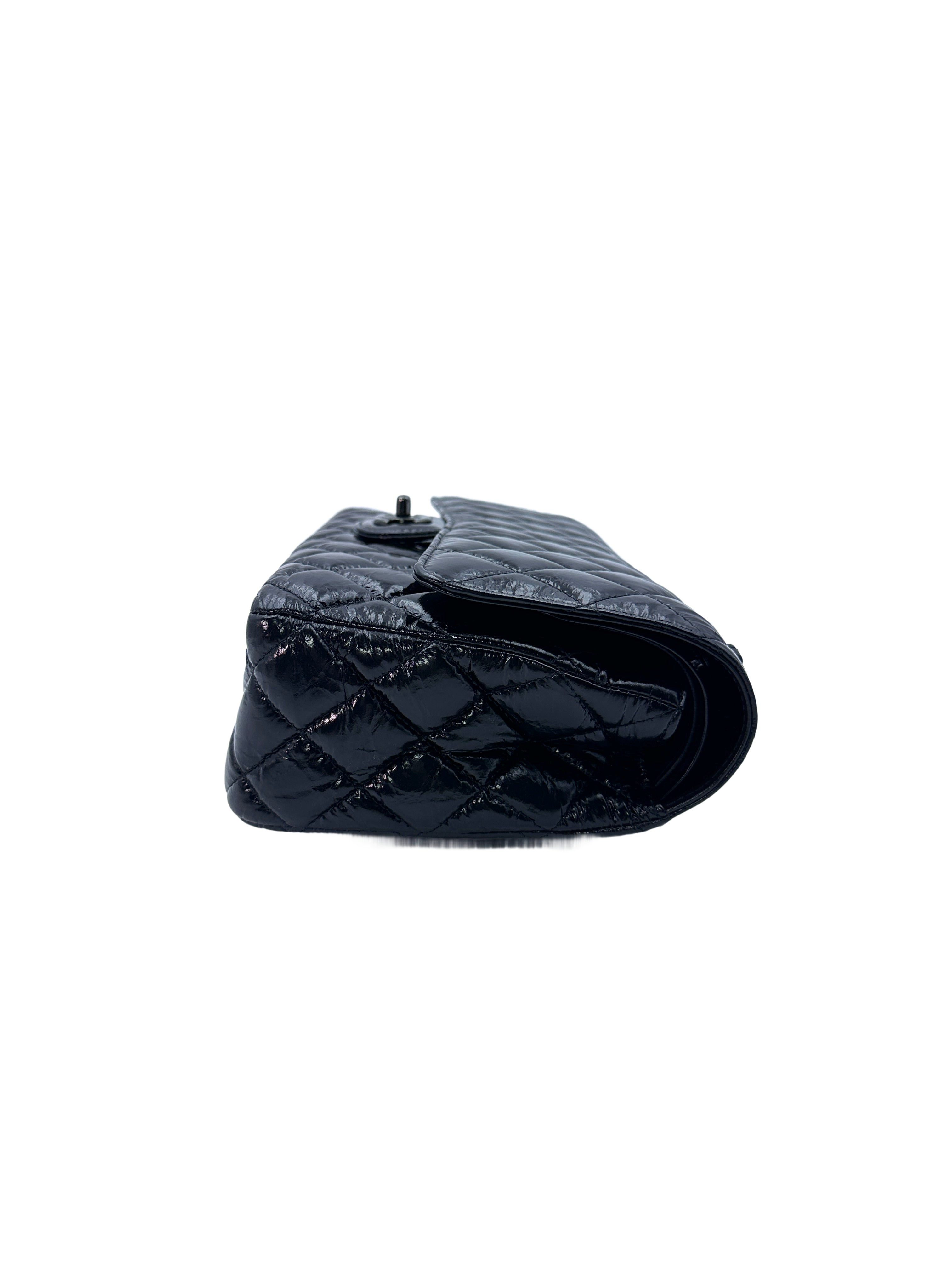 Chanel Classic Flap Black Quilted Calfskin Chain Shoulder Bag(29***34) G084