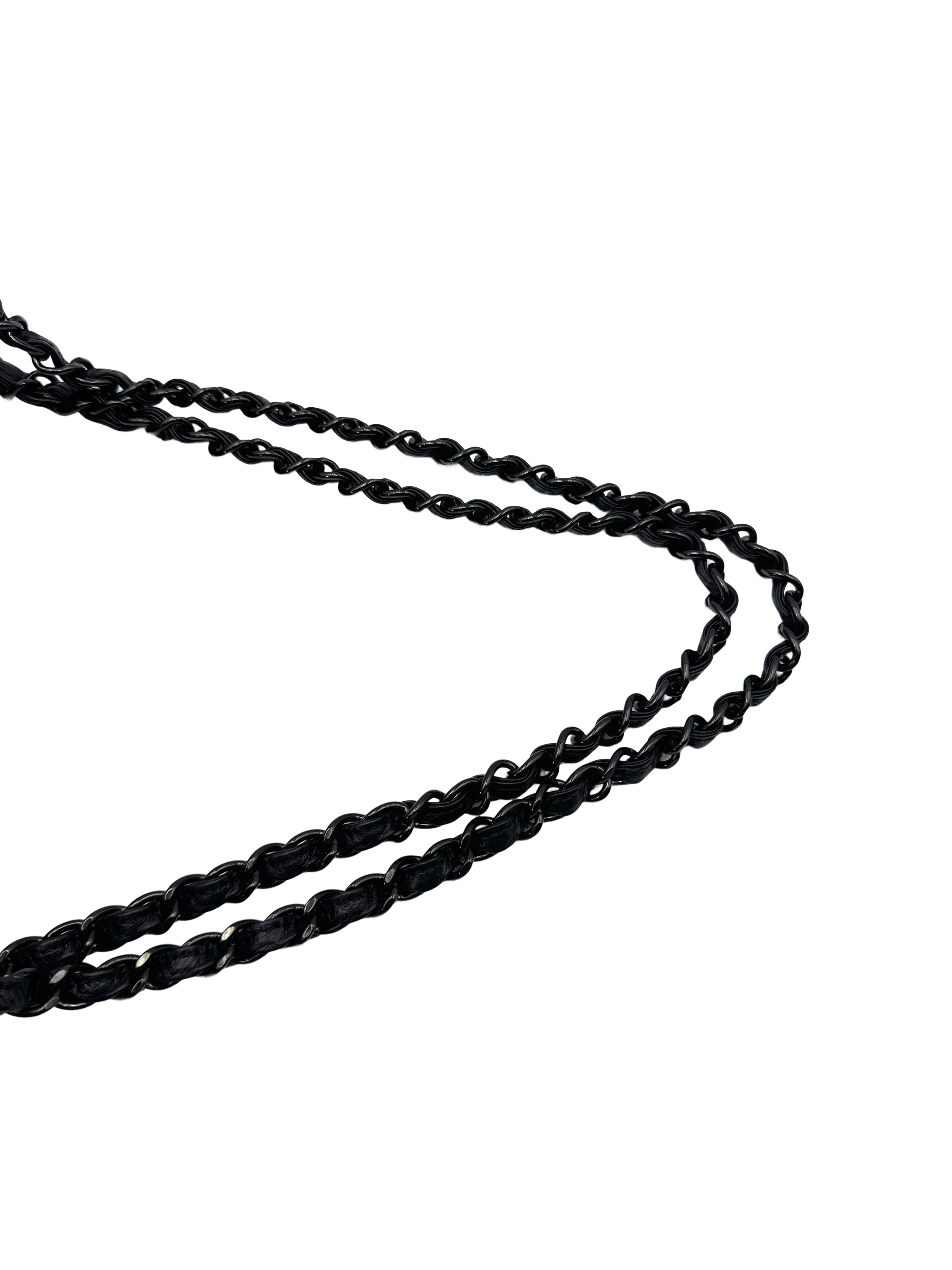 Chanel Classic Flap Black Quilted Calfskin Chain Shoulder Bag(29***34) G084