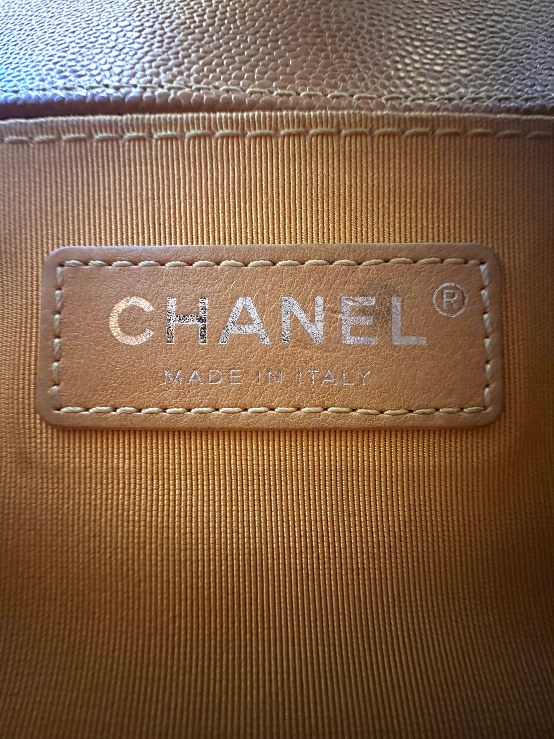 Chanel LeBoy Caramel Quilted Calfskin Flap Bag With Silver Buckle(30***12) G075