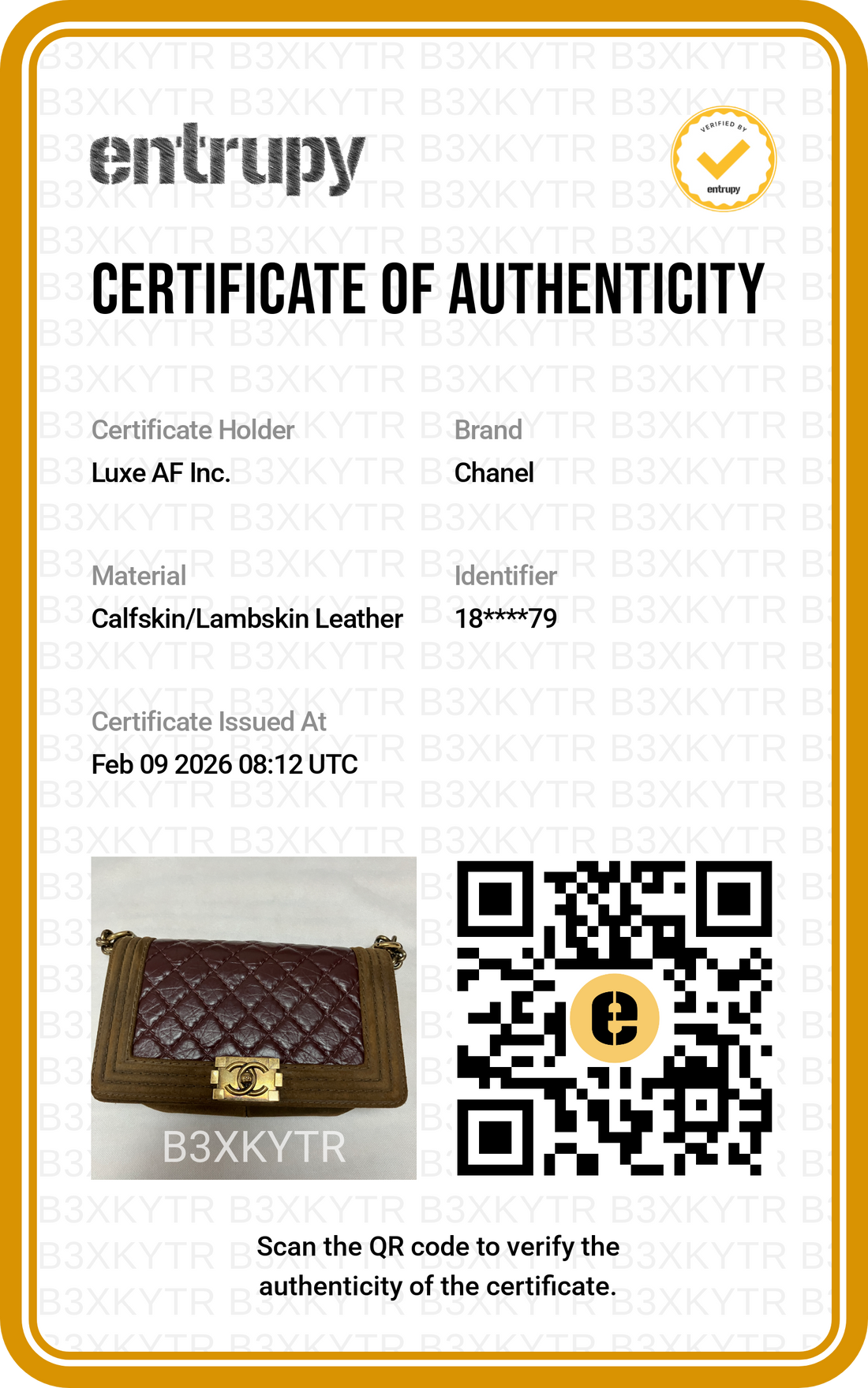 Chanel LeBoy Brown Suede Quilted Calfskin Flap Bag With Gold Buckle(18***79) G062