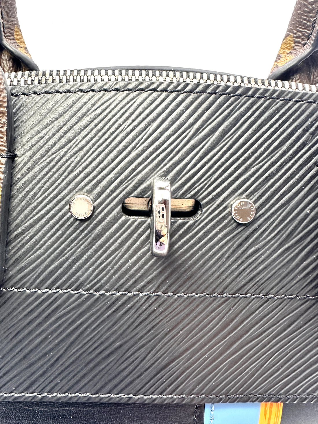Louis Vuitton City Steamer Damier Ebene Calfskin Handle Bag LV1865