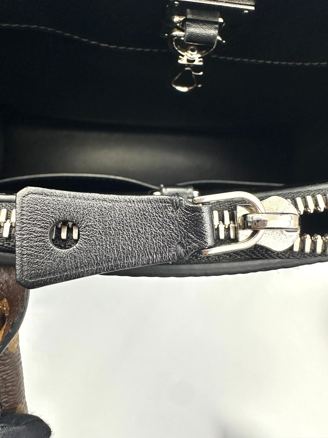 Louis Vuitton City Steamer Damier Ebene Calfskin Handle Bag LV1865