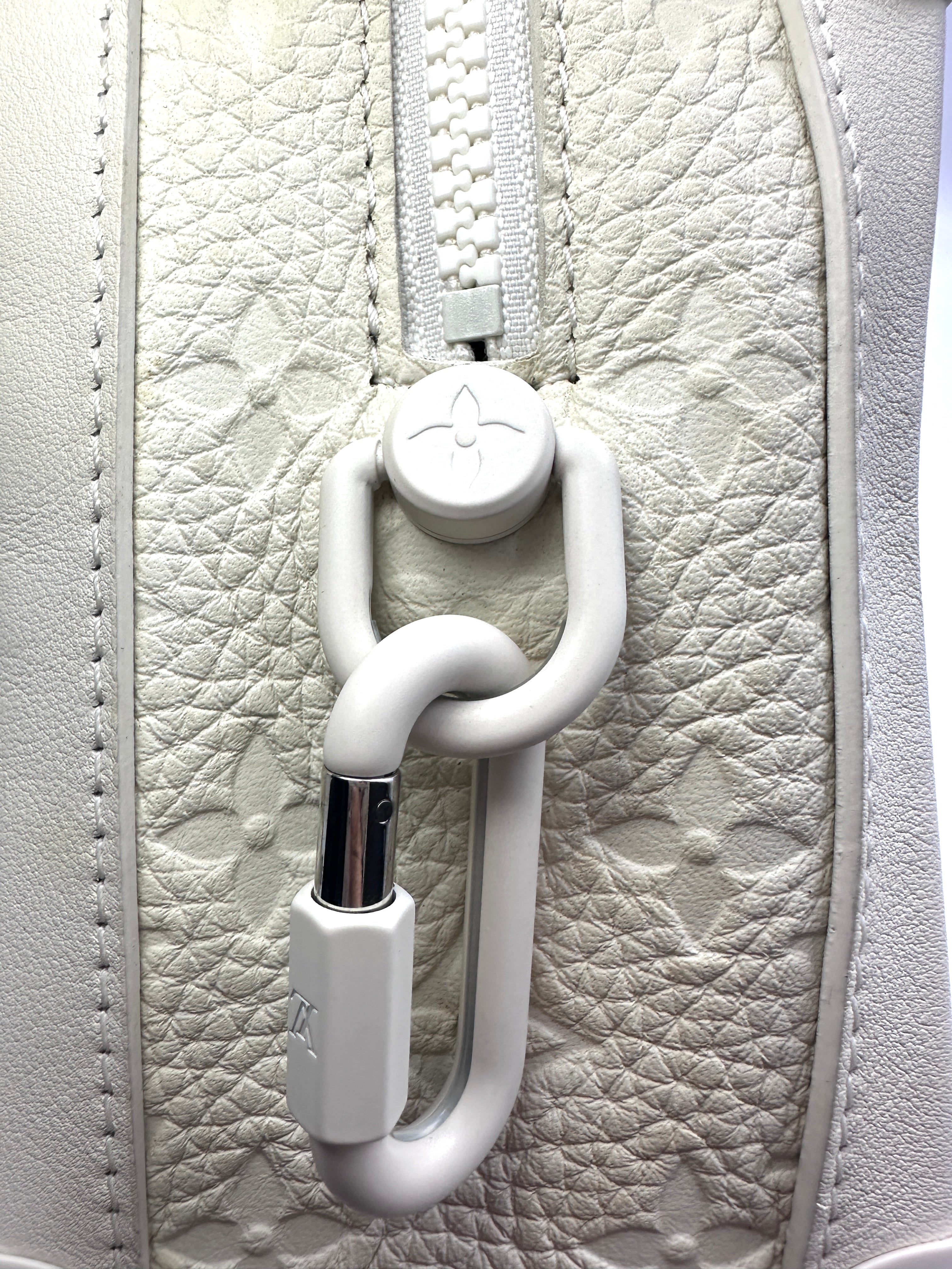 Louis Vuitton Solf Trunk White Monogram Shoulder Bag LV1867