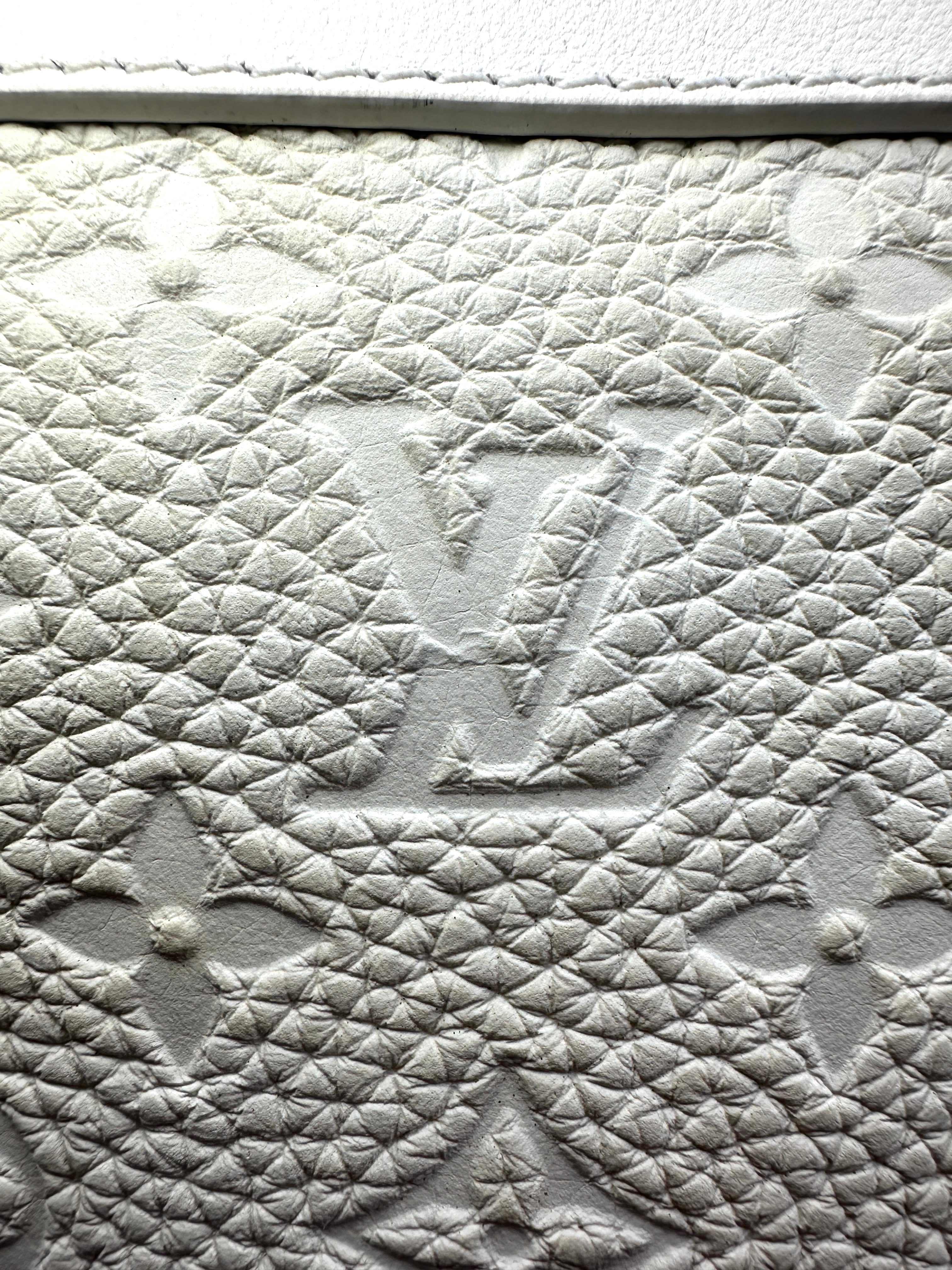Louis Vuitton Solf Trunk White Monogram Shoulder Bag LV1867
