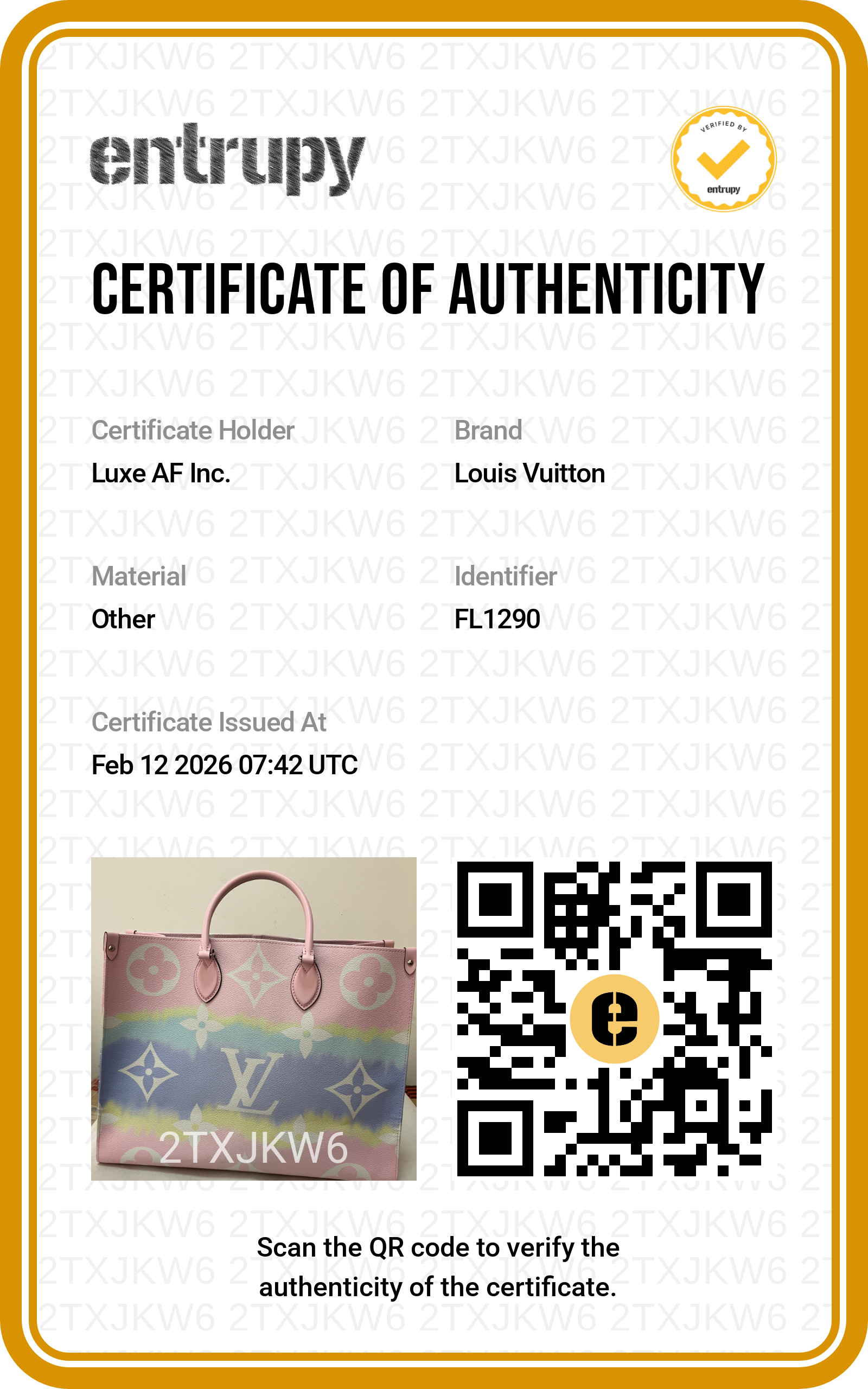 Louis Vuitton Escale OnTheGo Pastel Monogram Leather Large Size Tote Handle Bag LV1875