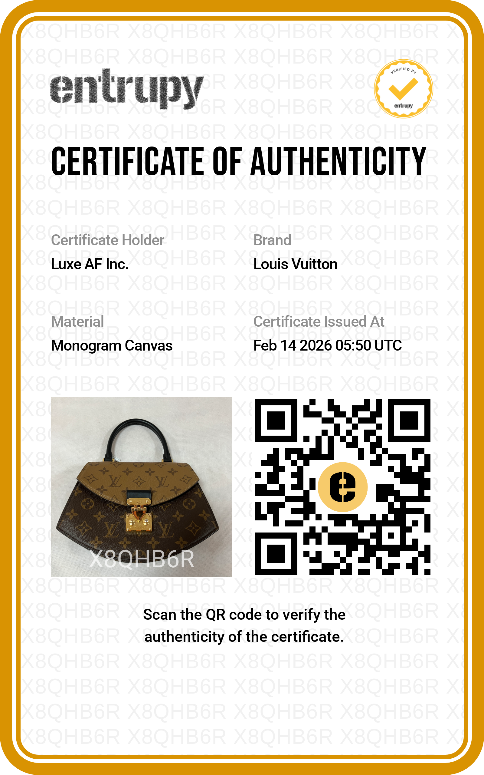 Louis Vuitton Tilsitt Brown Monogram Leather Handle Bag LV1874
