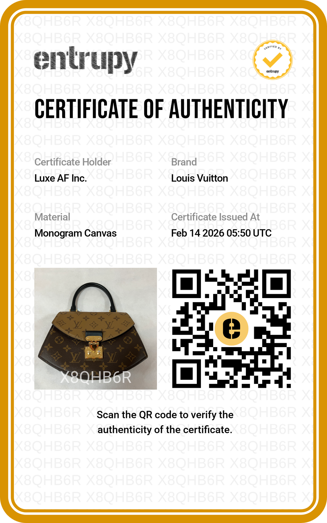 Louis Vuitton Tilsitt Brown Monogram Leather Handle Bag LV1874
