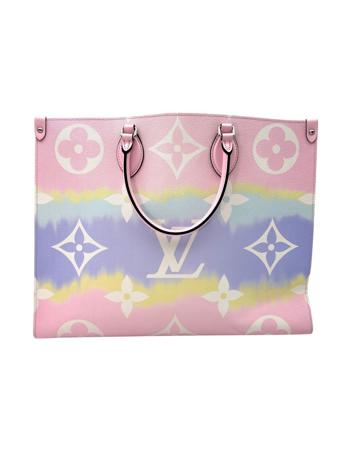 Louis Vuitton Escale OnTheGo Pastel Monogram Leather Large Size Tote Handle Bag LV1875