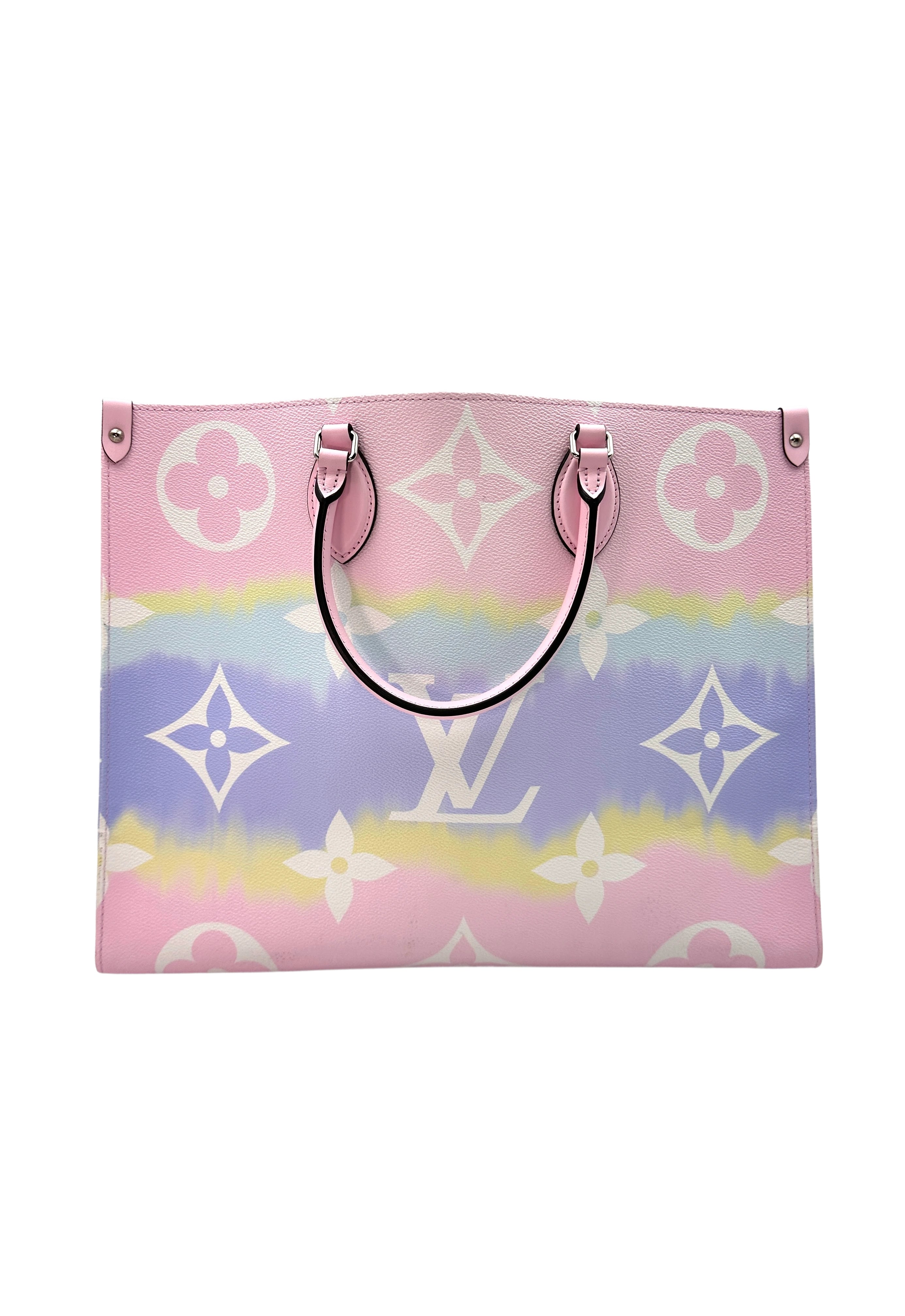 Louis Vuitton Escale OnTheGo Pastel Monogram Leather Large Size Tote Handle Bag LV1875