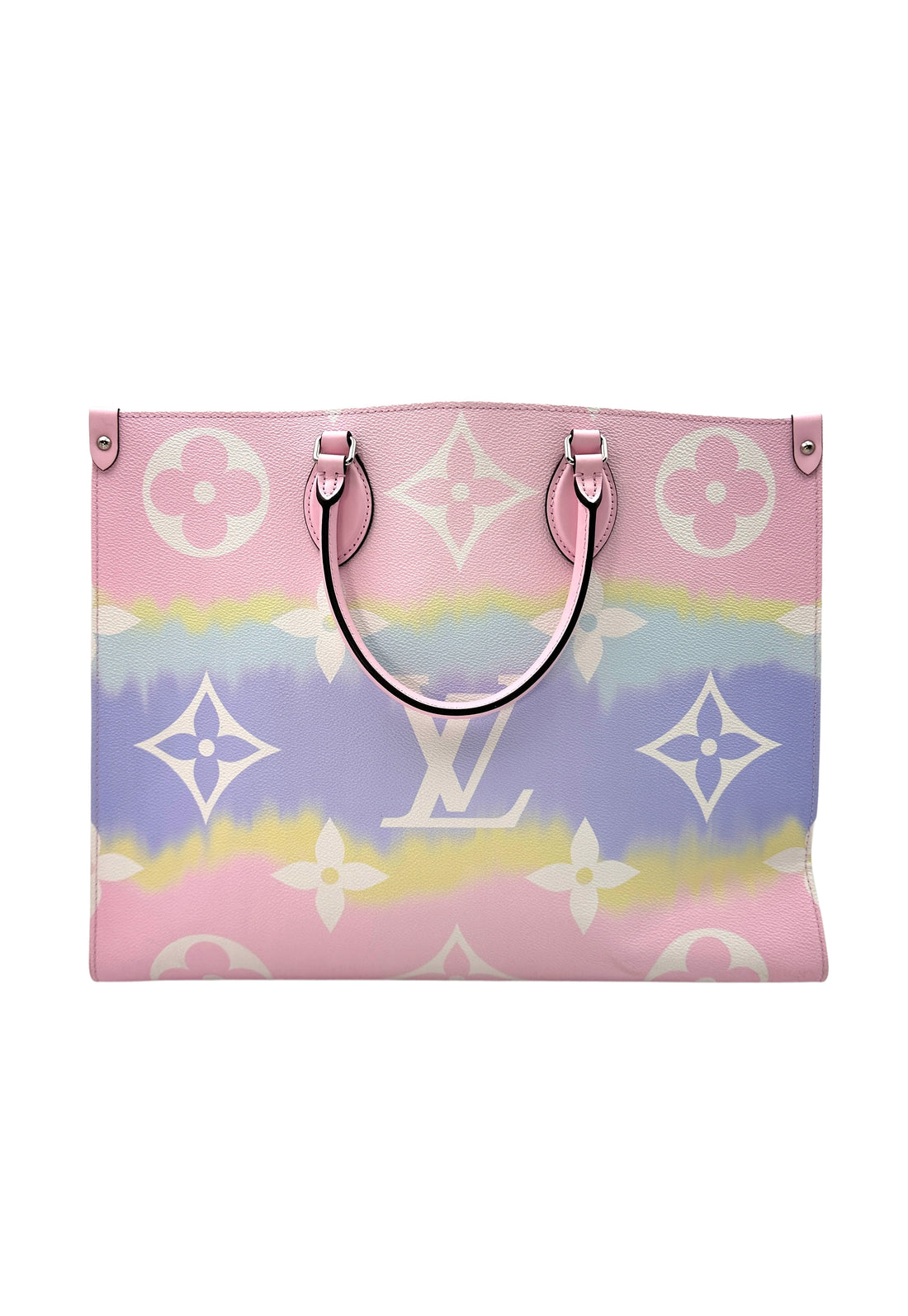 Louis Vuitton Escale OnTheGo Pastel Monogram Leather Large Size Tote Handle Bag LV1875
