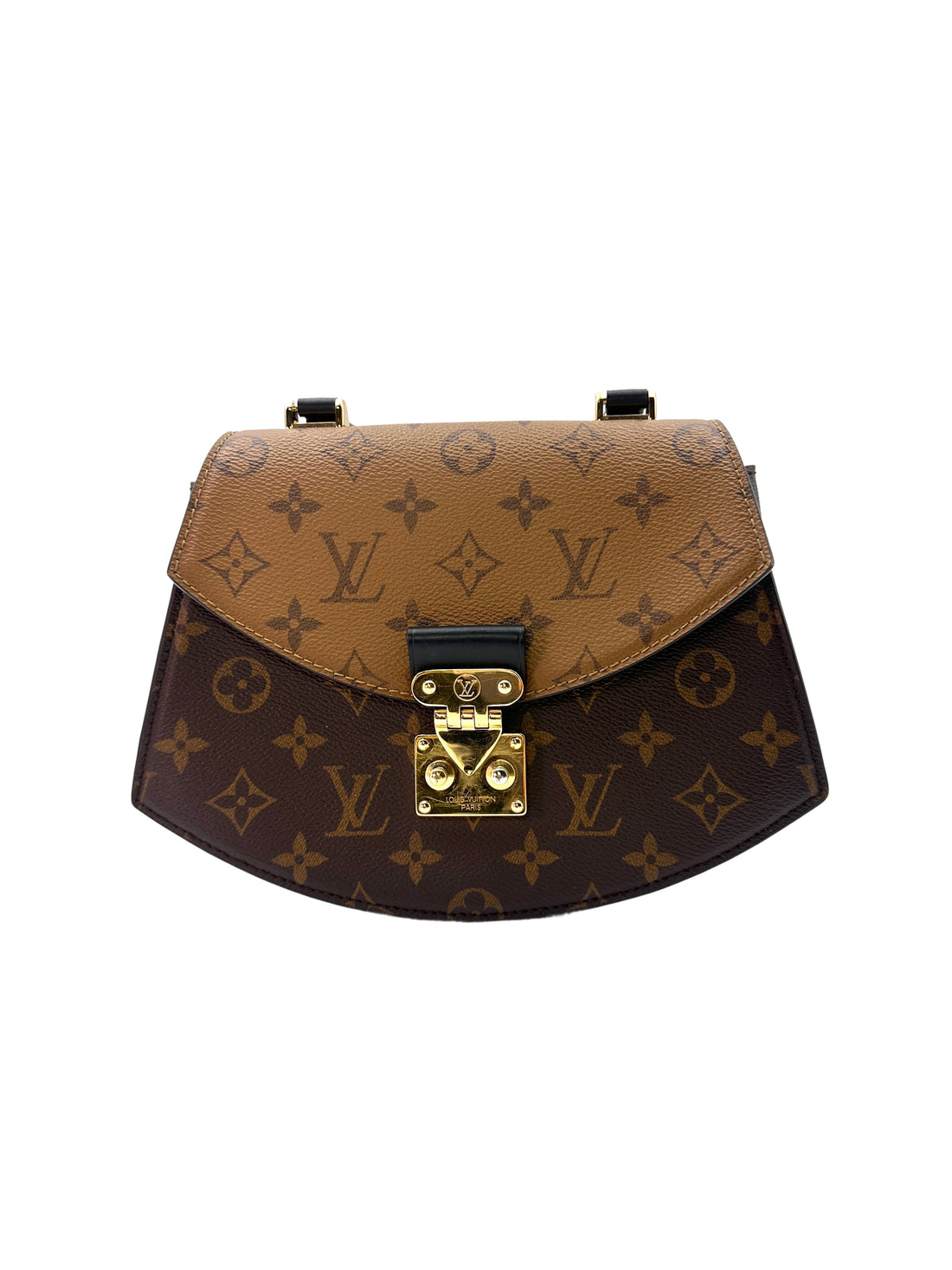 Louis Vuitton Tilsitt Brown Monogram Leather Handle Bag LV1874