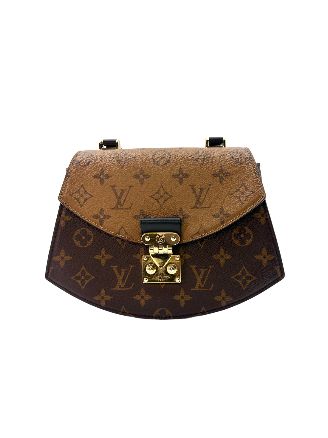 Louis Vuitton Tilsitt Brown Monogram Leather Handle Bag LV1874