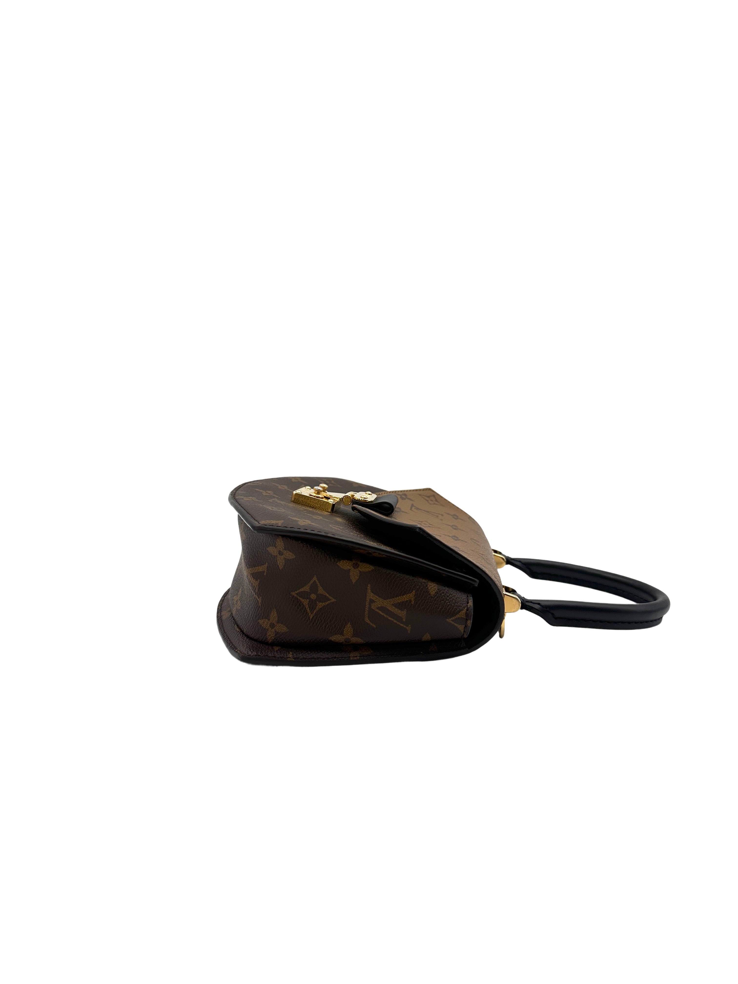 Louis Vuitton Tilsitt Brown Monogram Leather Handle Bag LV1874