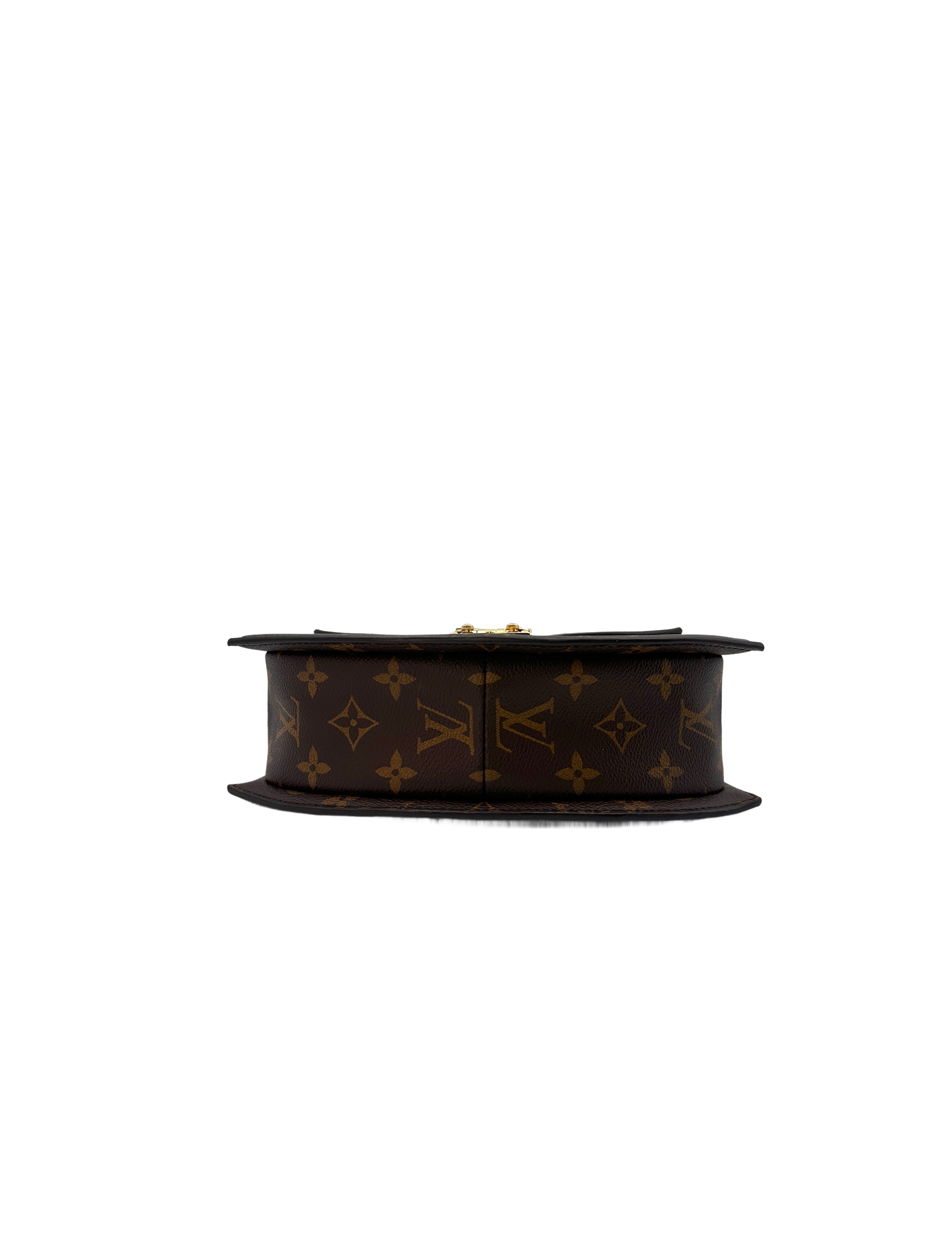 Louis Vuitton Tilsitt Brown Monogram Leather Handle Bag LV1874