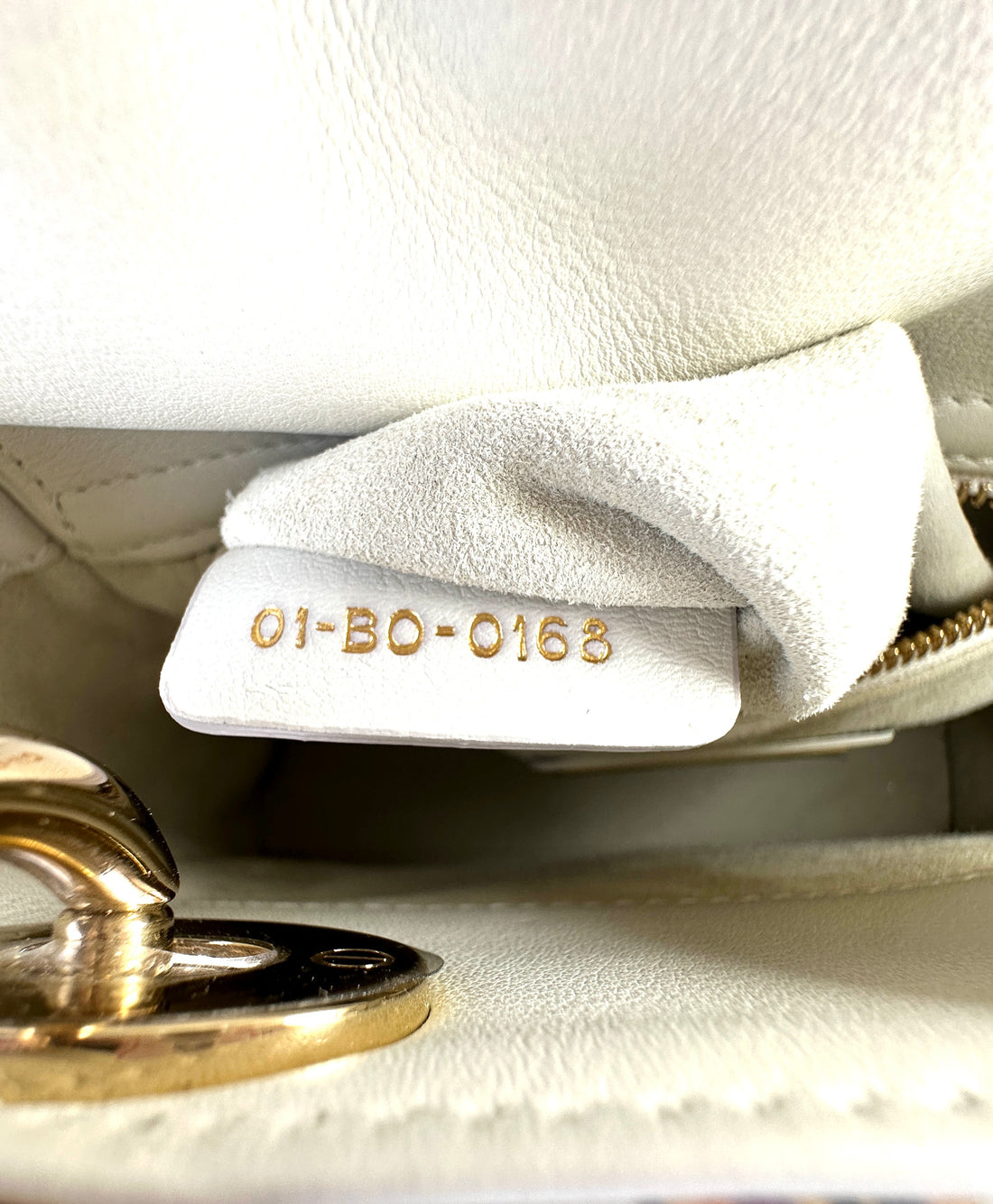 Christian Dior Lady Dior Amour Embroidered Heart Print Handle Bag With Gold Charms DR480