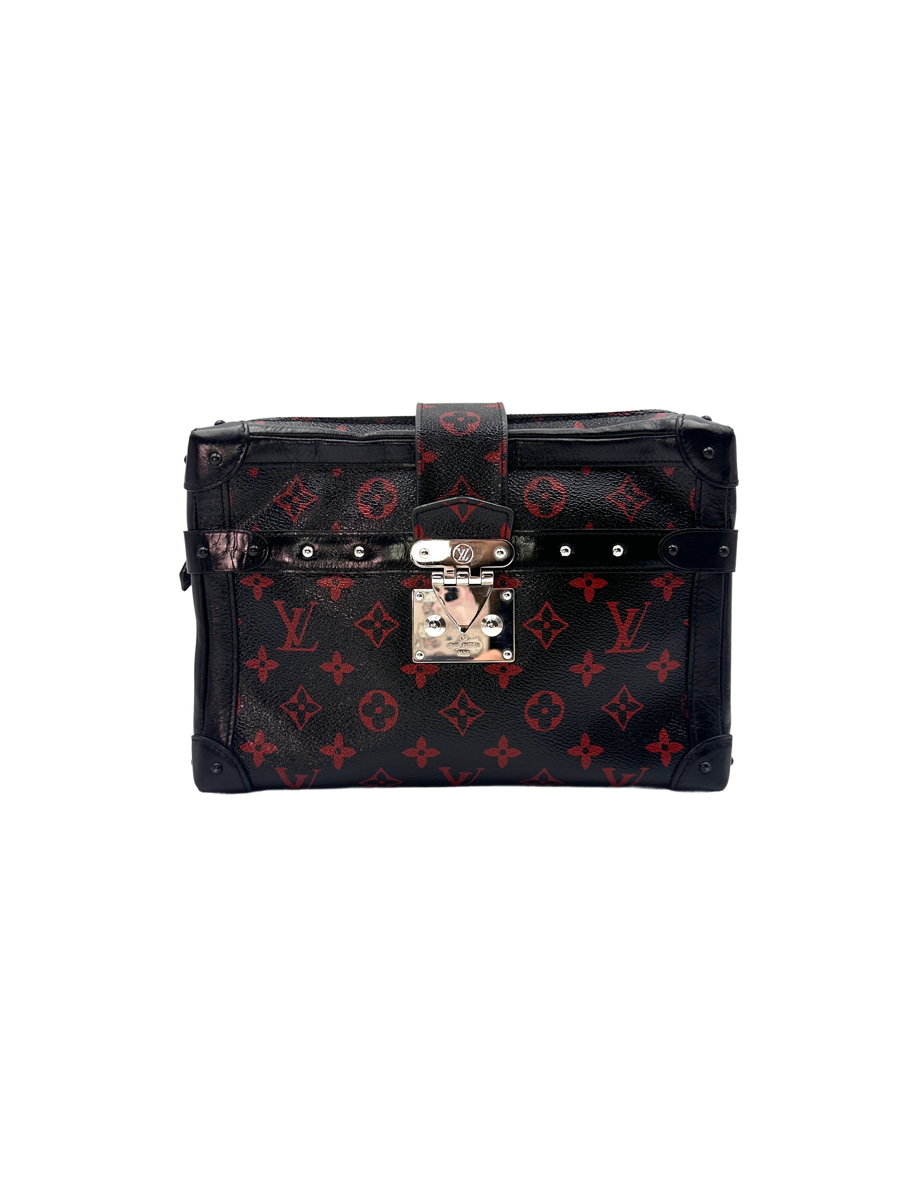 Louis Vuitton Petite Malle Solf Monogram Infrarouge Trunk Bag LV1872