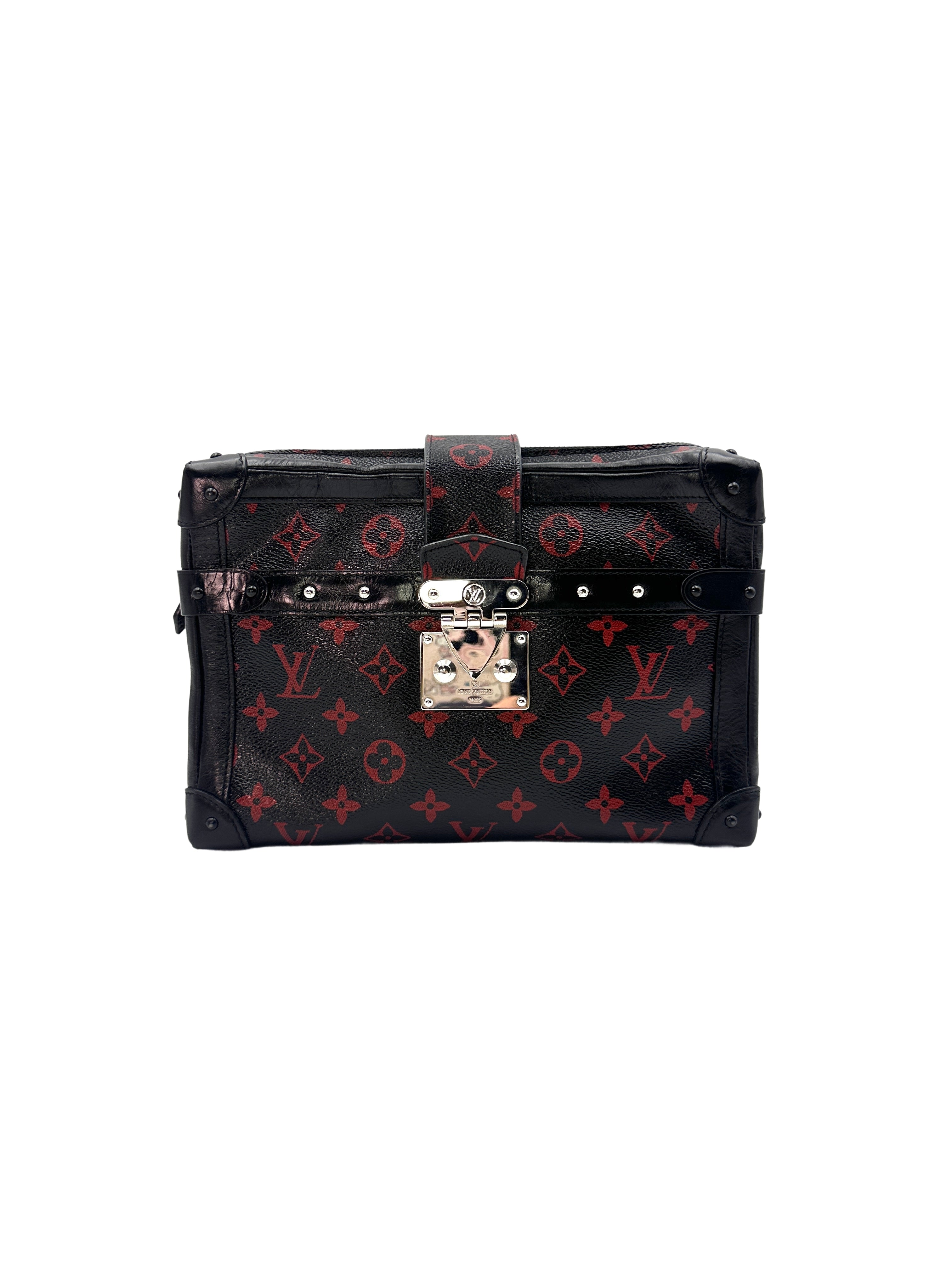 Louis Vuitton Petite Malle Solf Monogram Infrarouge Trunk Bag LV1872