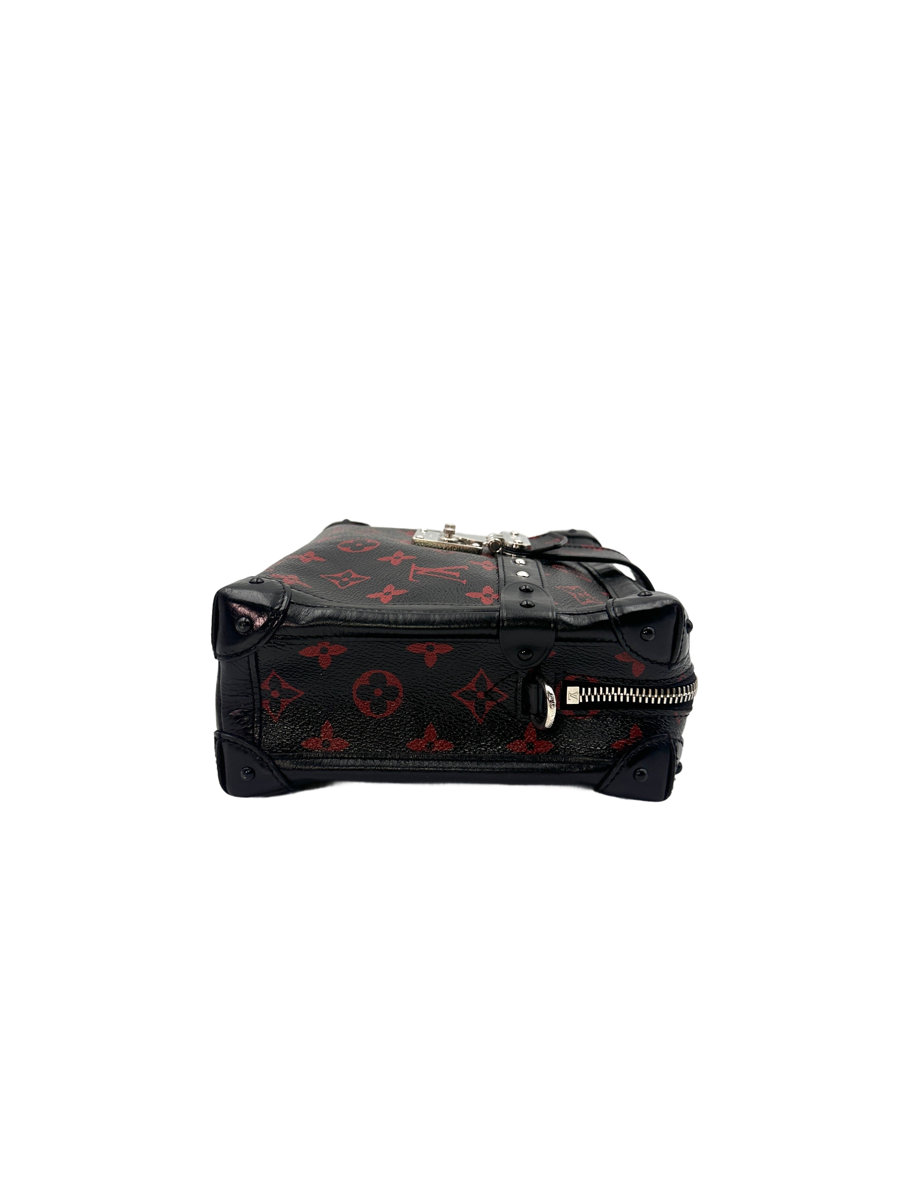 Louis Vuitton Petite Malle Solf Monogram Infrarouge Trunk Bag LV1872