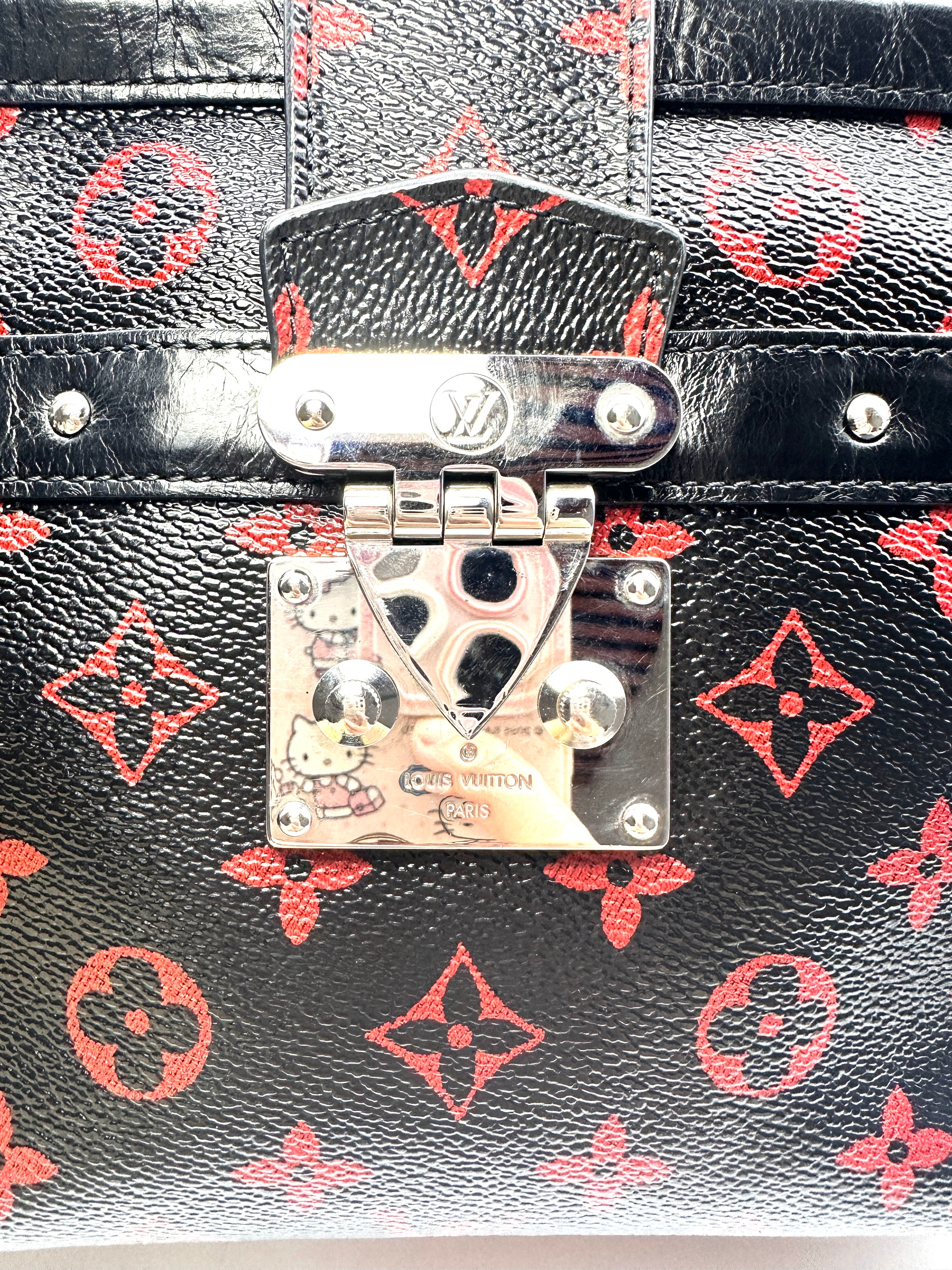 Louis Vuitton Petite Malle Solf Monogram Infrarouge Trunk Bag LV1872