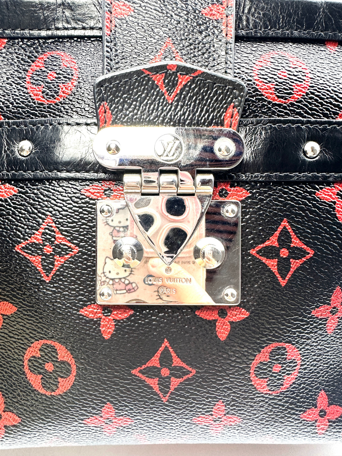 Louis Vuitton Petite Malle Solf Monogram Infrarouge Trunk Bag LV1872