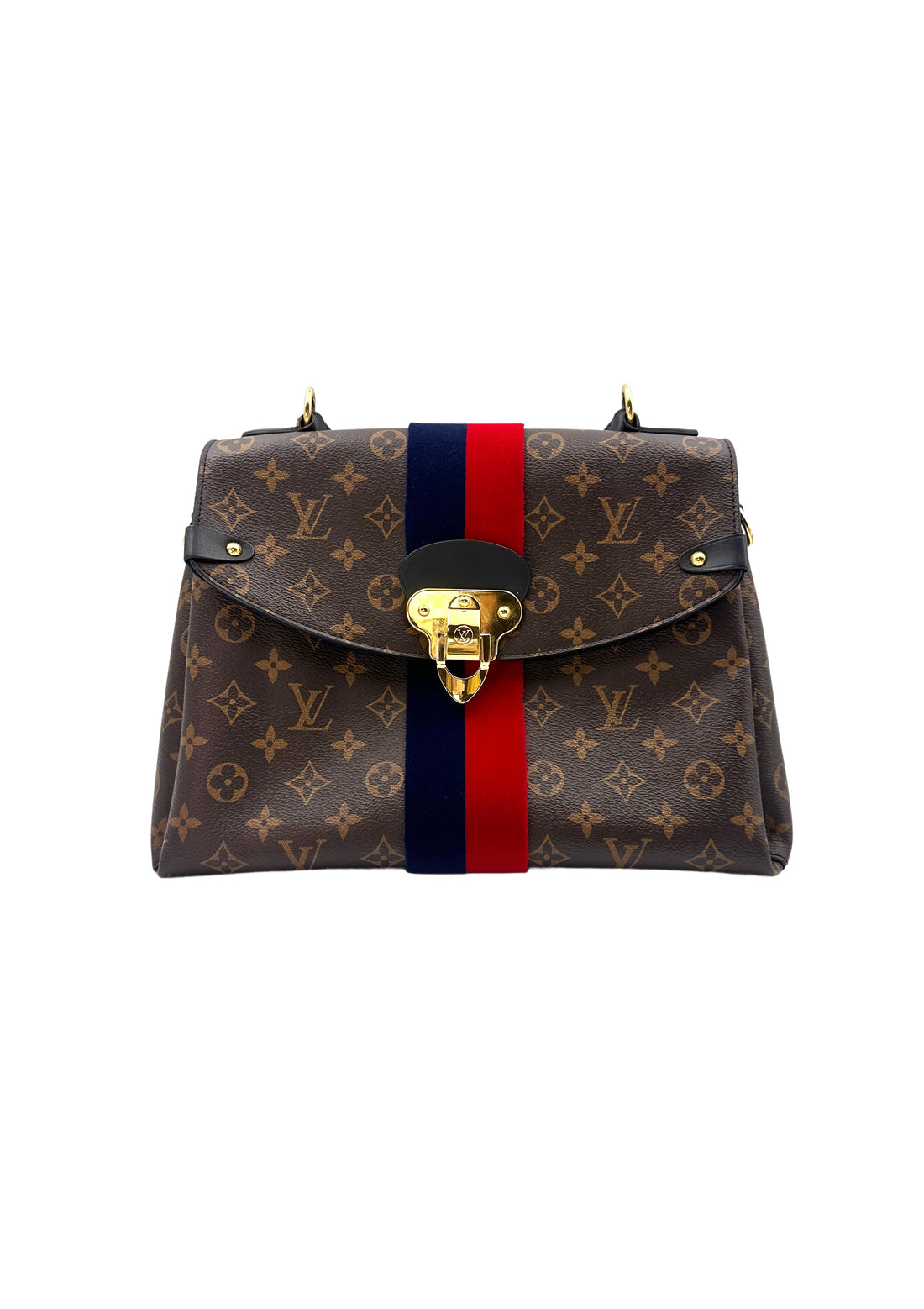 Louis Vuitton Georges BB Brown Monogram Leather Handle Bag LV1871