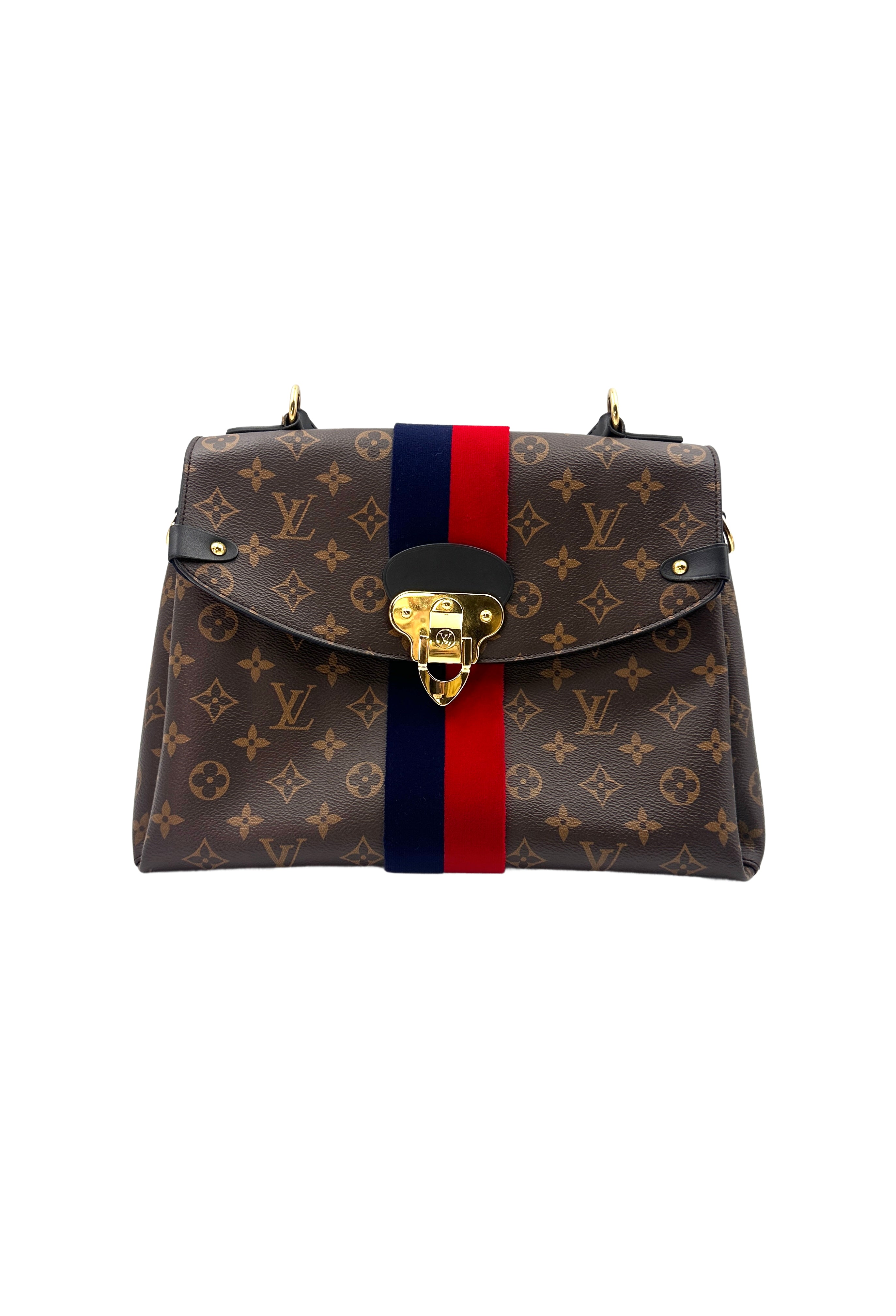 Louis Vuitton Georges BB Brown Monogram Leather Handle Bag LV1871