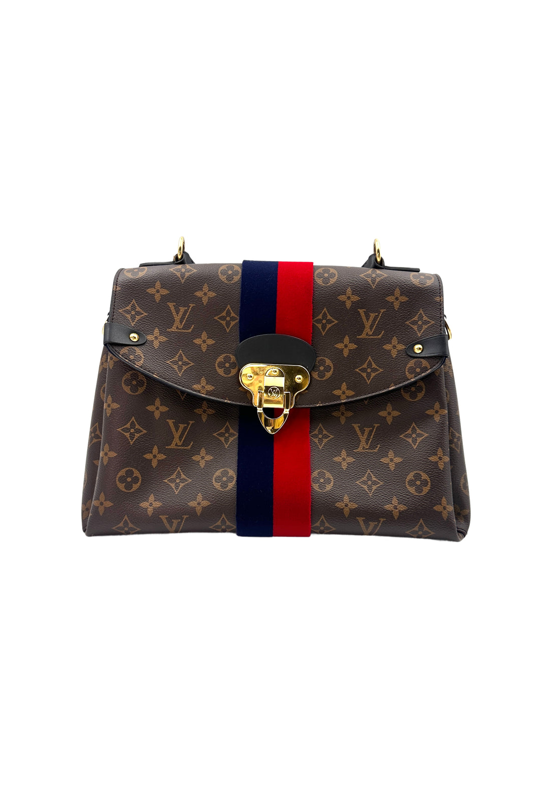 Louis Vuitton Georges BB Brown Monogram Leather Handle Bag LV1871