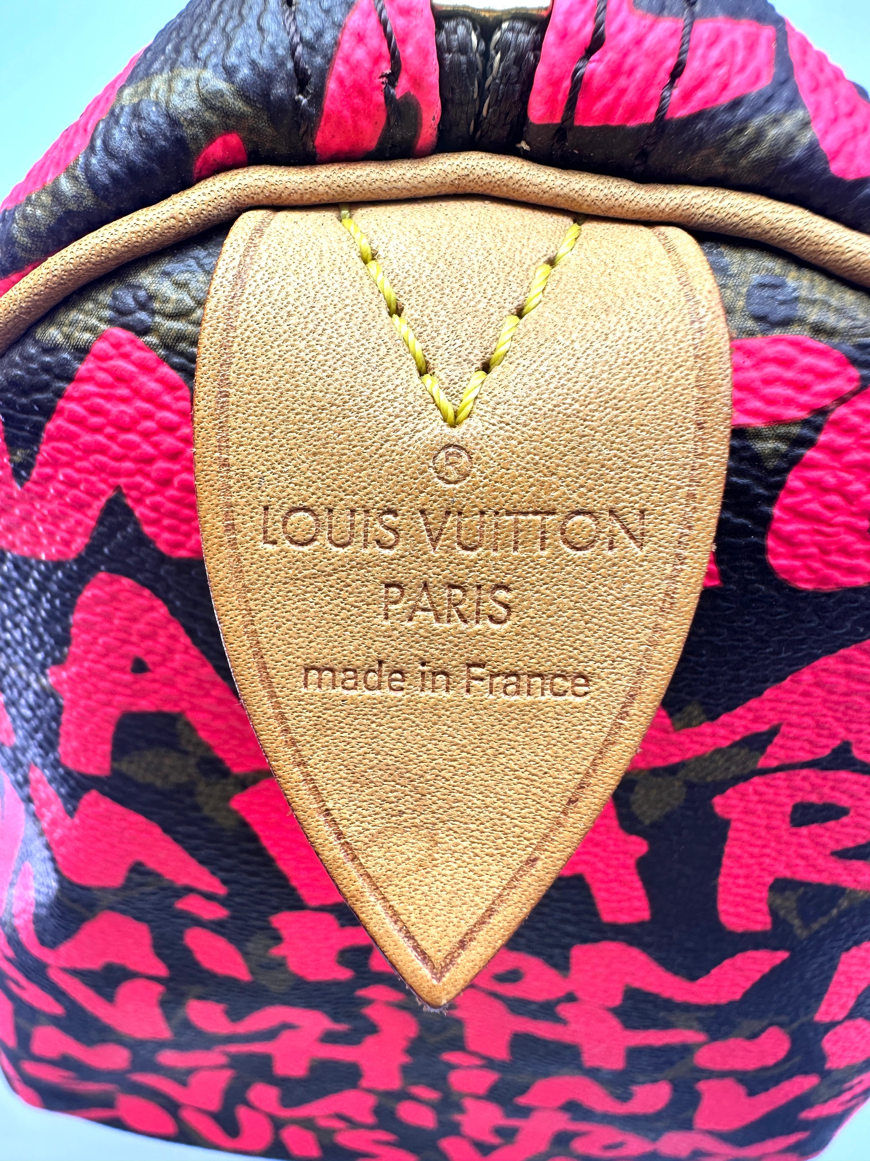 Louis Vuitton x Stephen Sprouse Speedy30 Red Graffiti Handle Bag LV1881