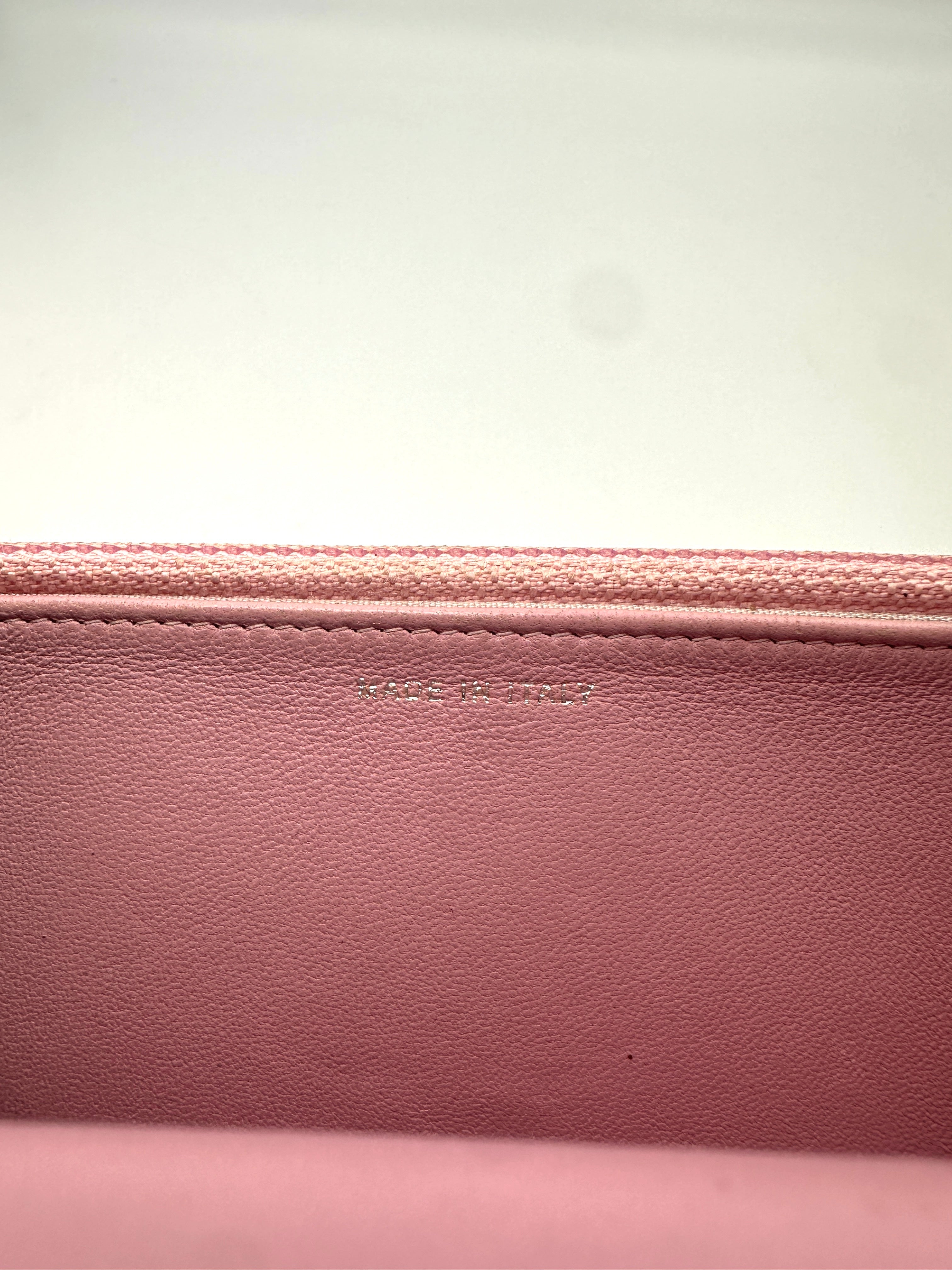 Chanel LeBoy Pink Woven Beads Lambskin Wallet On Chain(23***61) CC1388