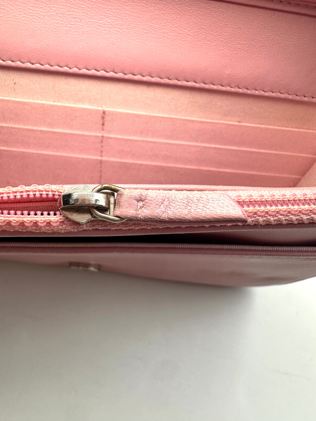 Chanel LeBoy Pink Woven Beads Lambskin Wallet On Chain(23***61) CC1388