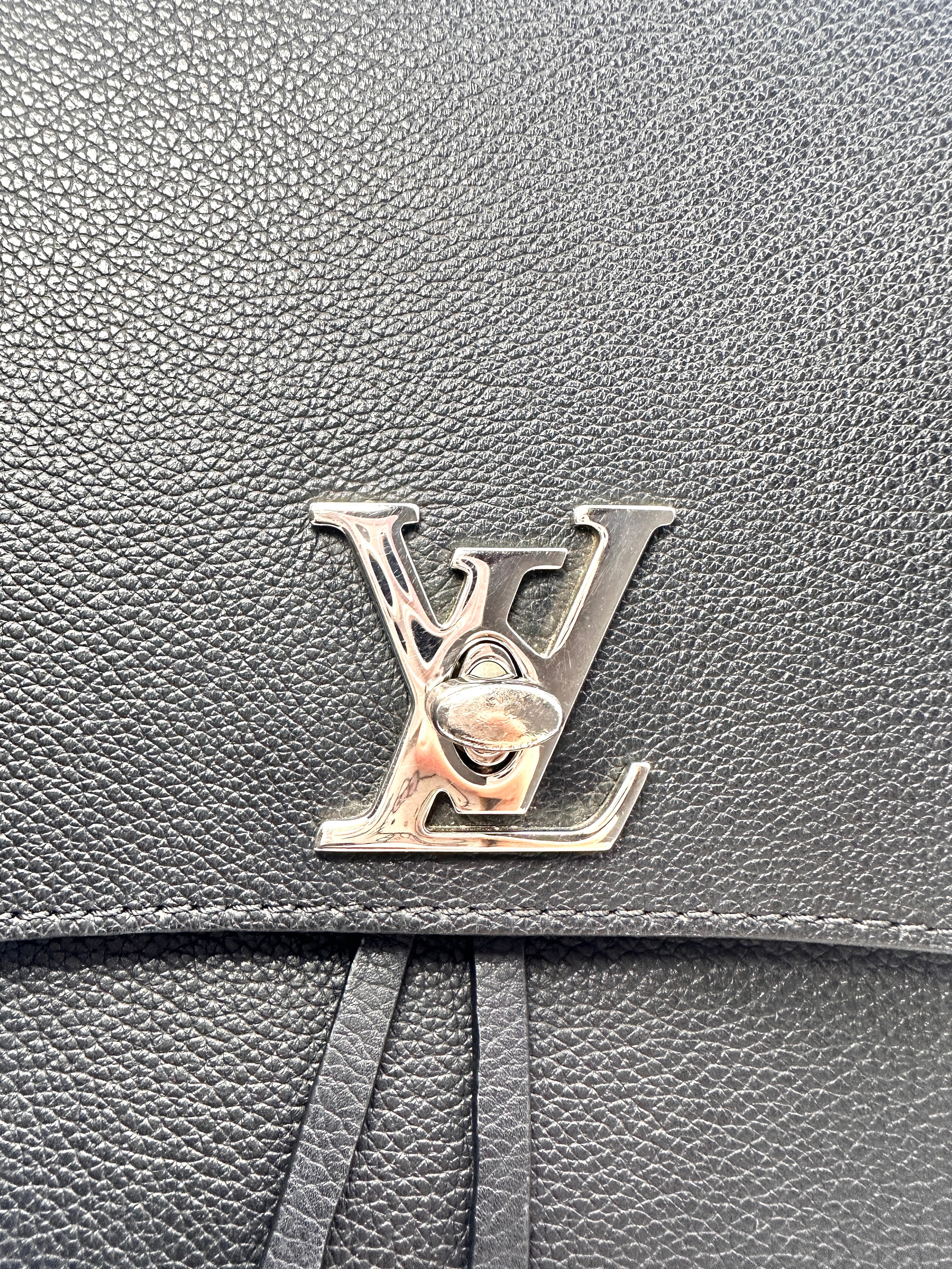 Louis Vuitton Lockme Black Taurillon Leather Backpack LV1878
