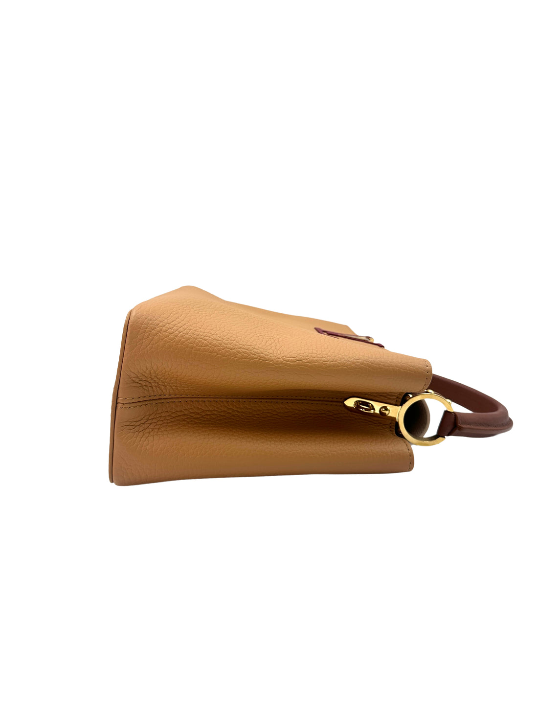 Louis Vuitton Capucines Beige Taurillon Leather Medium Size Handle Bag LV1880