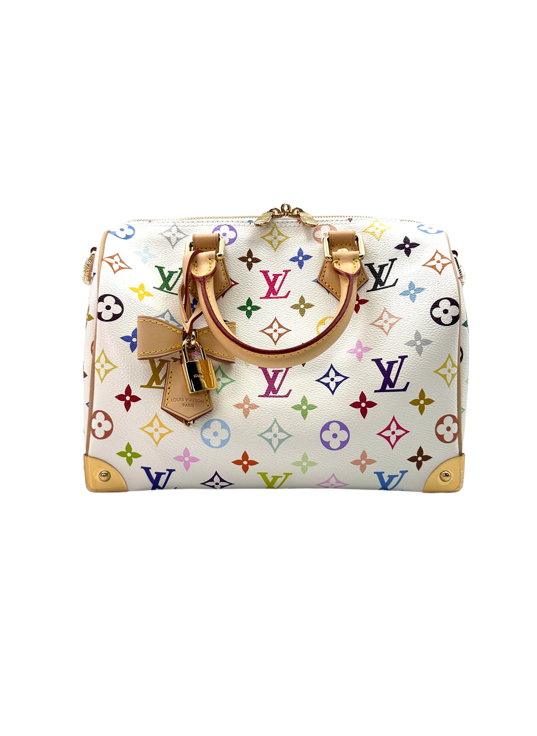 Louis Vuitton x Takashi Murakami Multicolor Monogram Speedy30 Handle Bag LV1882