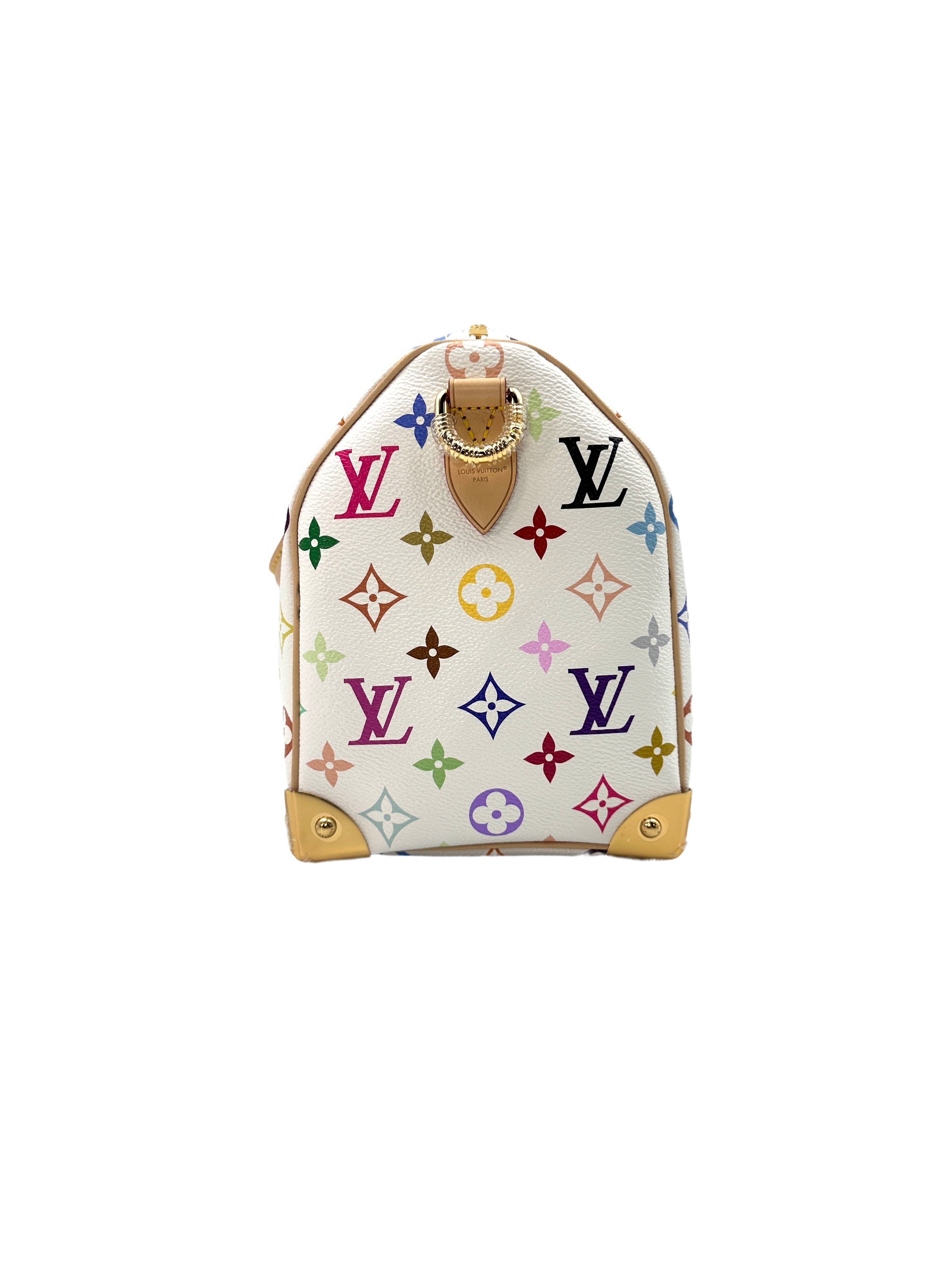 Louis Vuitton x Takashi Murakami Multicolor Monogram Speedy30 Handle Bag LV1882