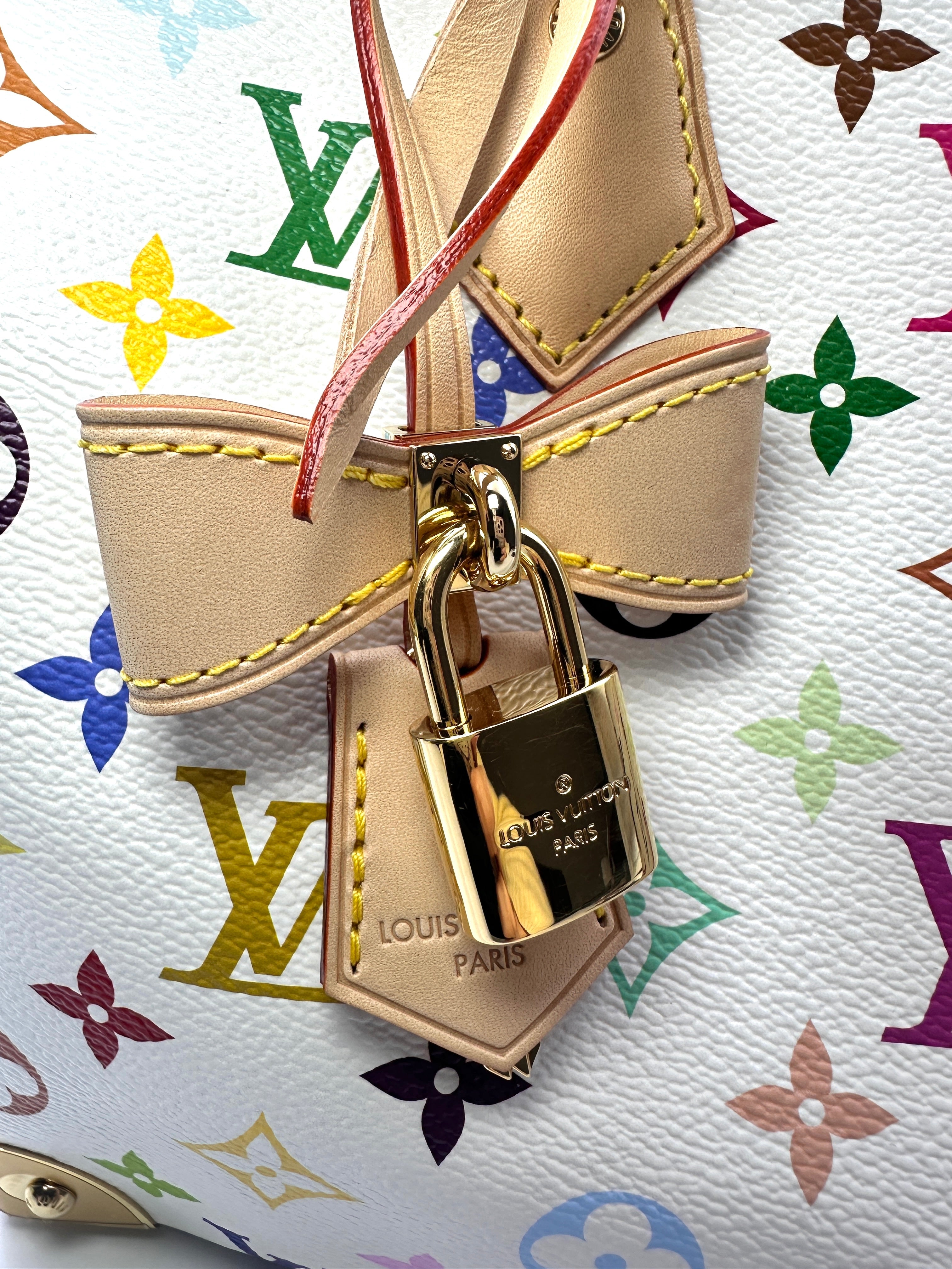 Louis Vuitton x Takashi Murakami Multicolor Monogram Speedy30 Handle Bag LV1882