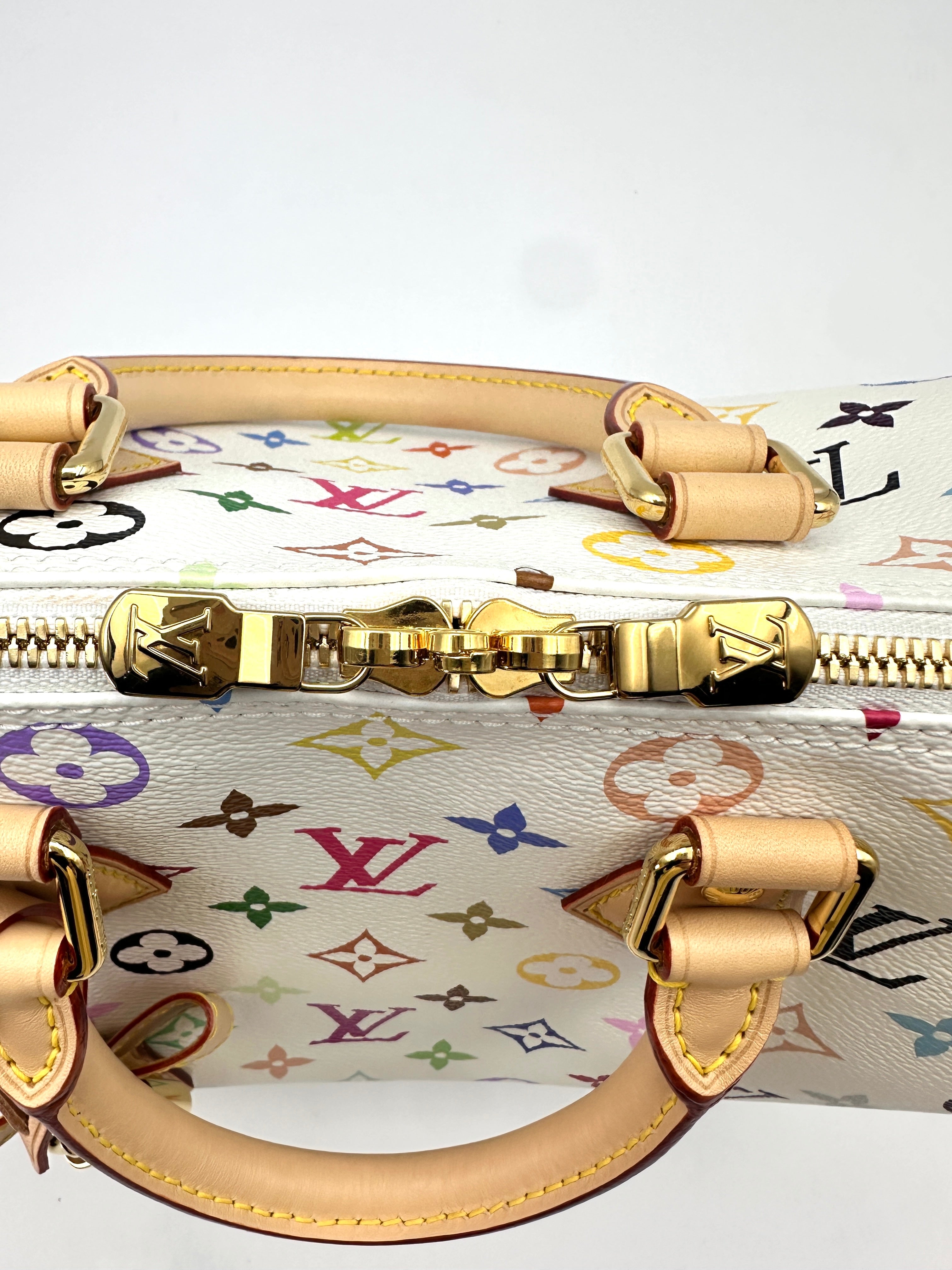 Louis Vuitton x Takashi Murakami Multicolor Monogram Speedy30 Handle Bag LV1882