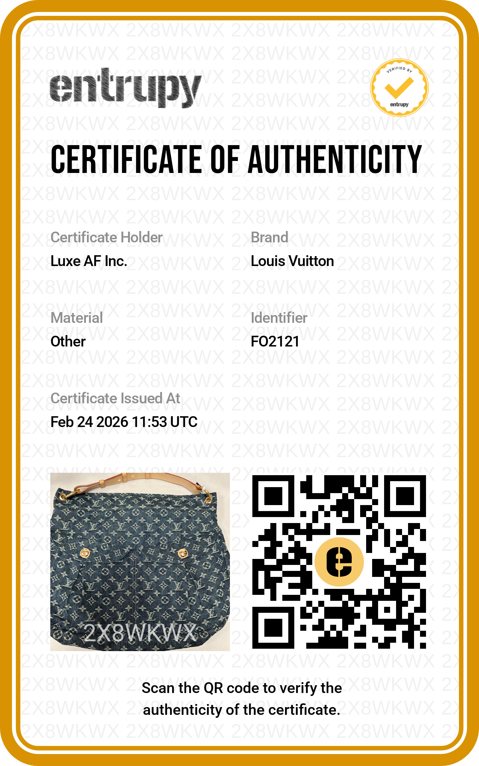 Louis Vuitton Daily Monogram Denim Tote Handle Bag LV1884