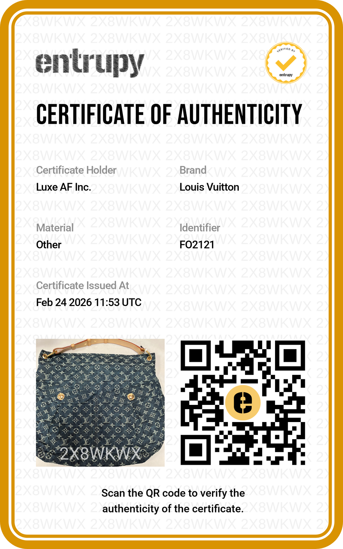 Louis Vuitton Daily Monogram Denim Tote Handle Bag LV1884