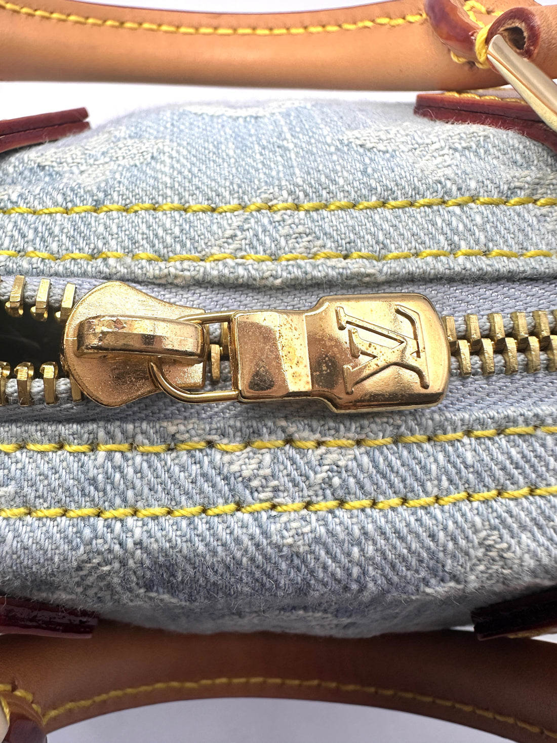 Louis Vuitton Nano Speedy Monogram Denim Handle Bag LV1883
