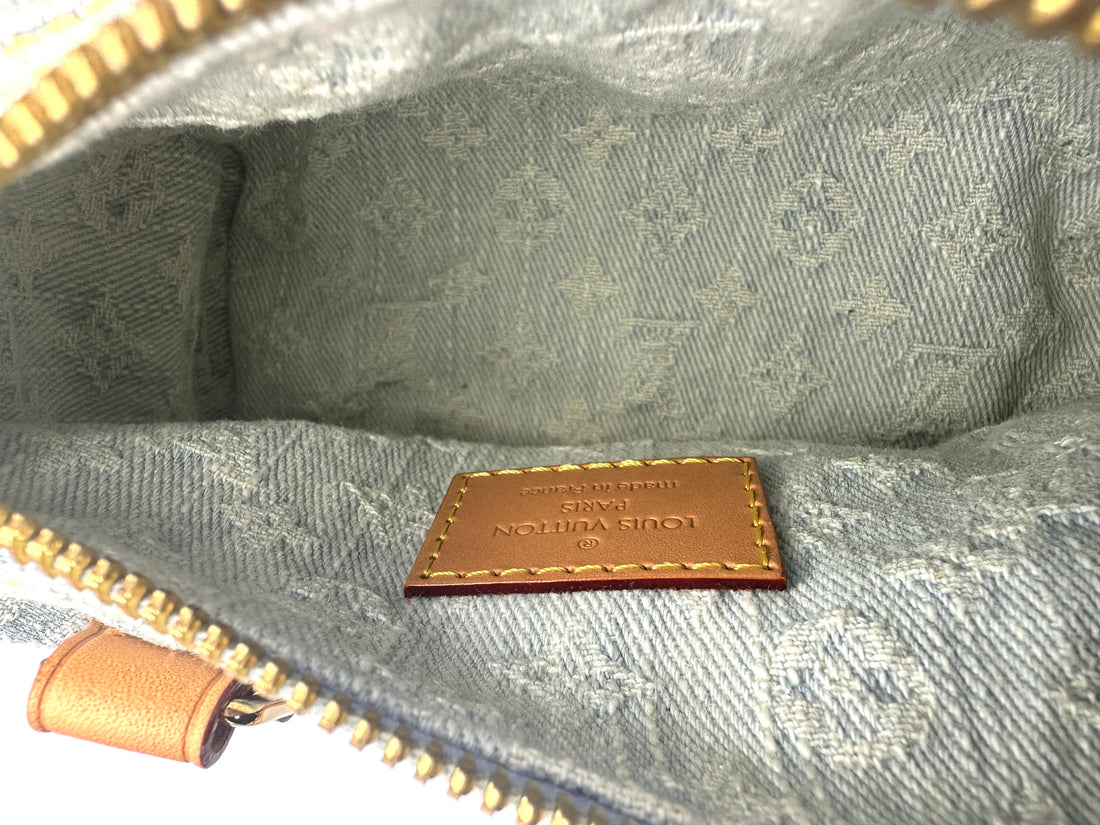 Louis Vuitton Nano Speedy Monogram Denim Handle Bag LV1883