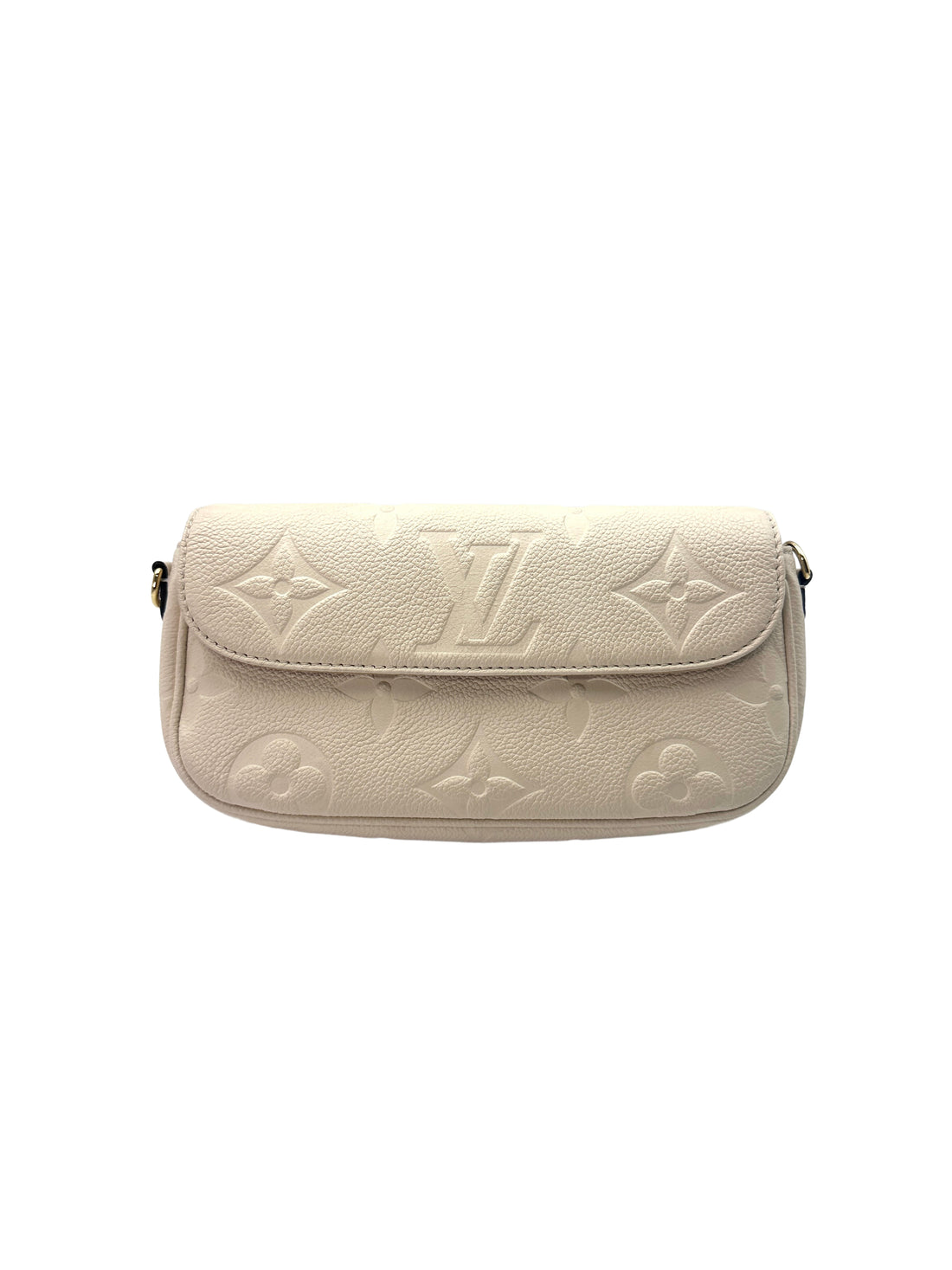Louis Vuitton Ivy White Monogram Empreinte Leather Shoulder Bag LV1888