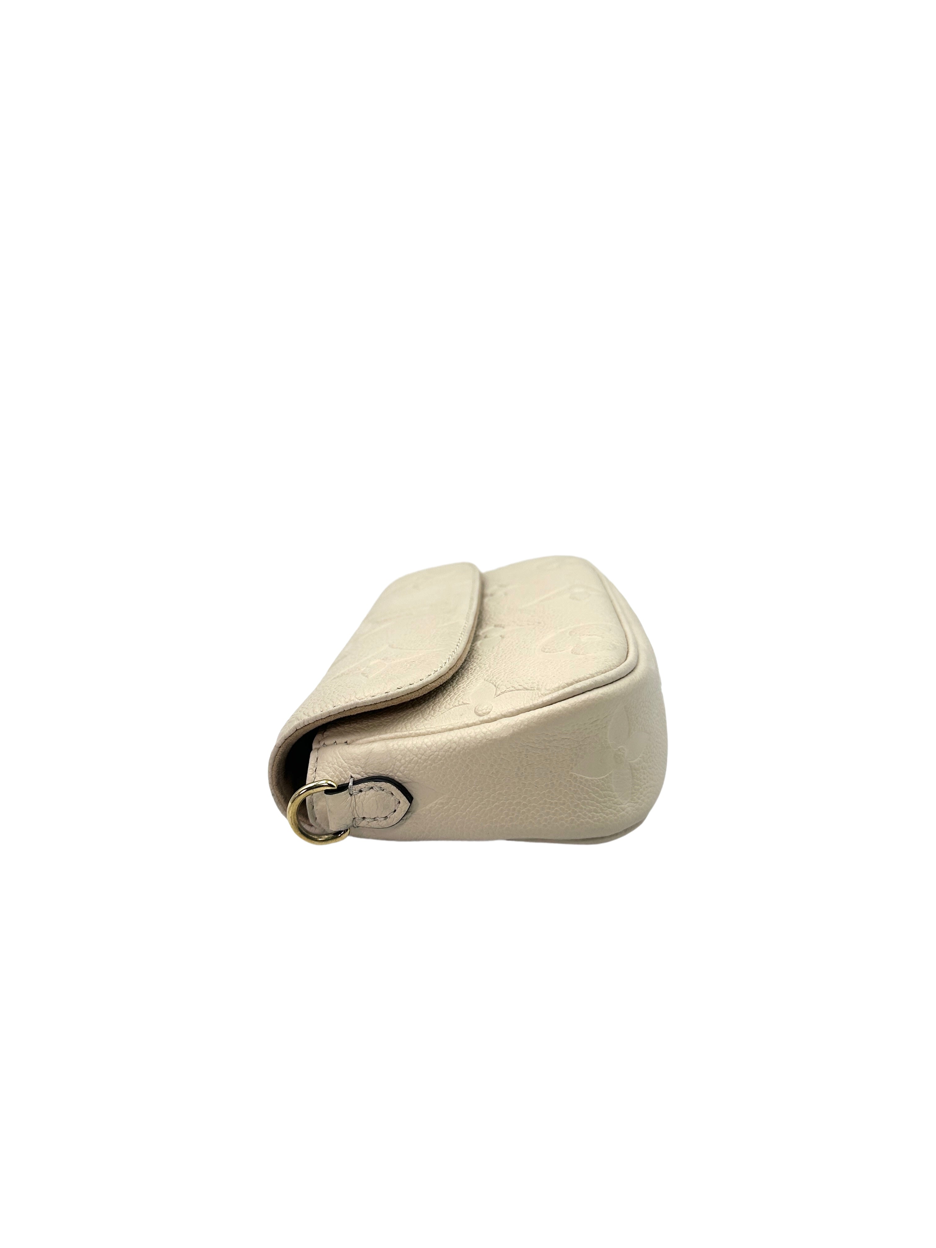 Louis Vuitton Ivy White Monogram Empreinte Leather Shoulder Bag LV1888