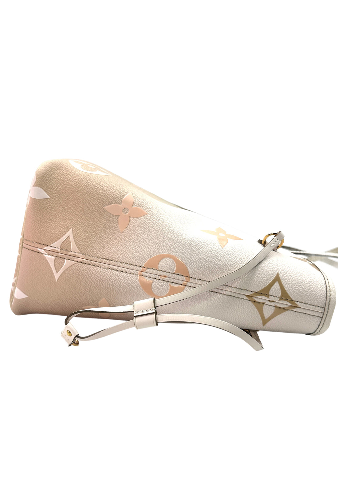 Louis Vuitton "Spring In The City" Neverfull Sunsetset Kaki Monogram Medium Size Handle Bag With Pouch LV1893
