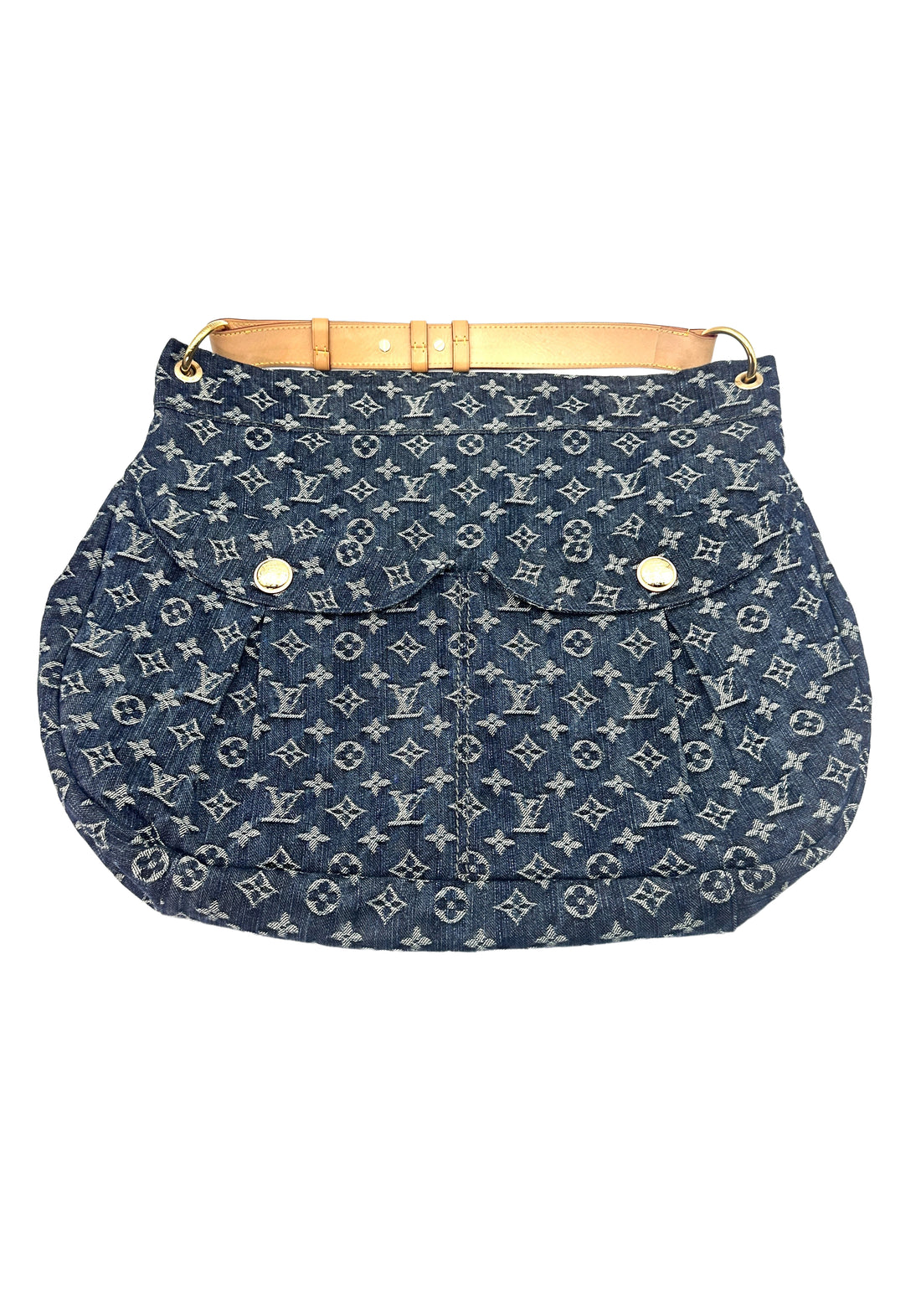 Louis Vuitton Daily Monogram Denim Tote Handle Bag LV1884