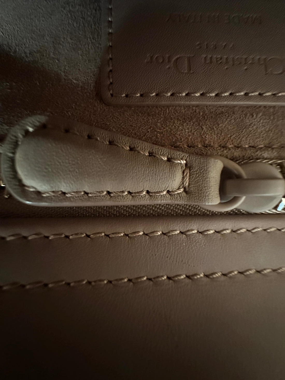Christian Dior Lady Dior Powder Beige Cannage Leather Handle Bag With Powder Beige Charms DR487