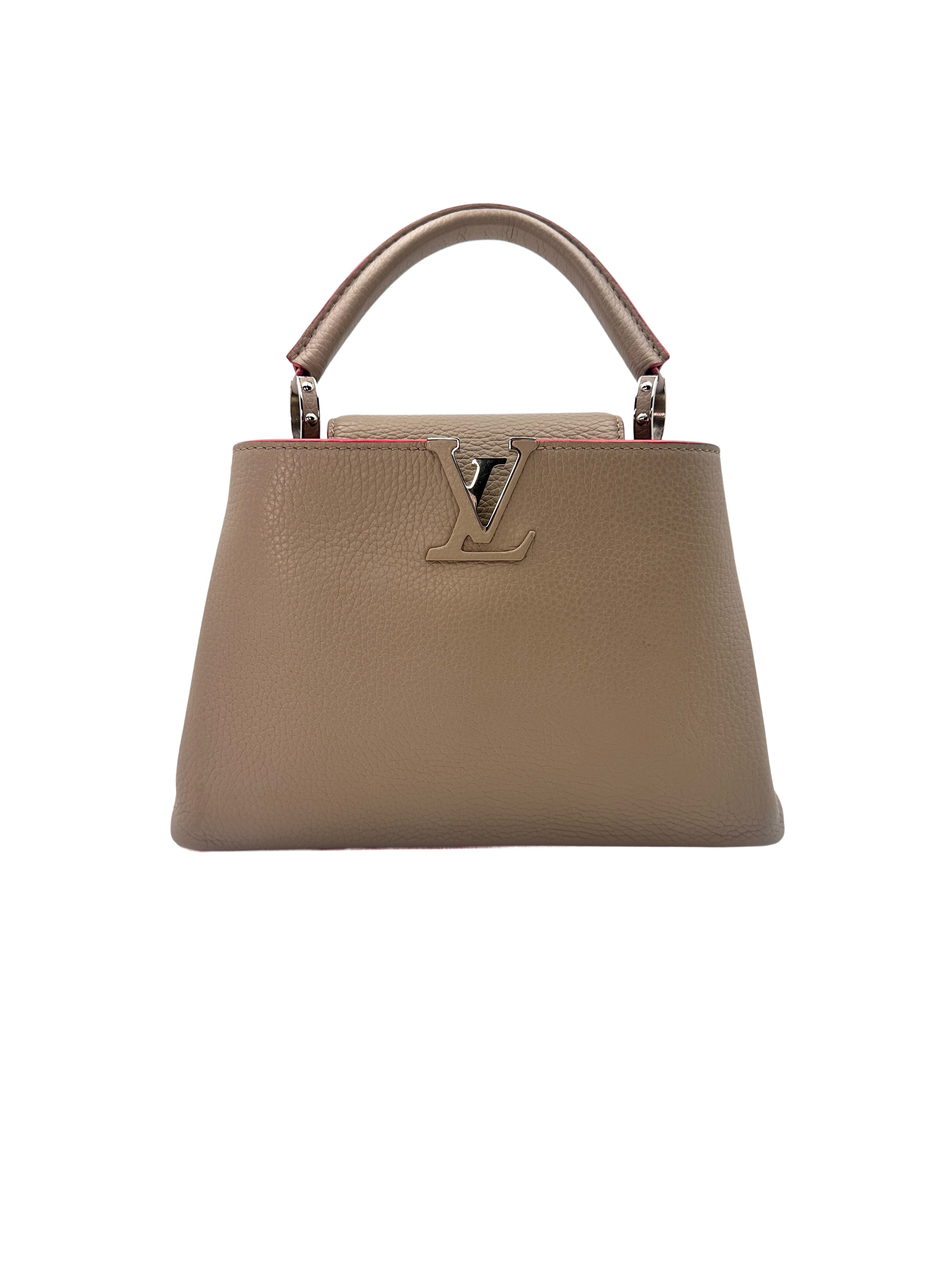 Louis Vuitton Capucines Galet Taurillon Leather Small Size Handle Bag LV1892