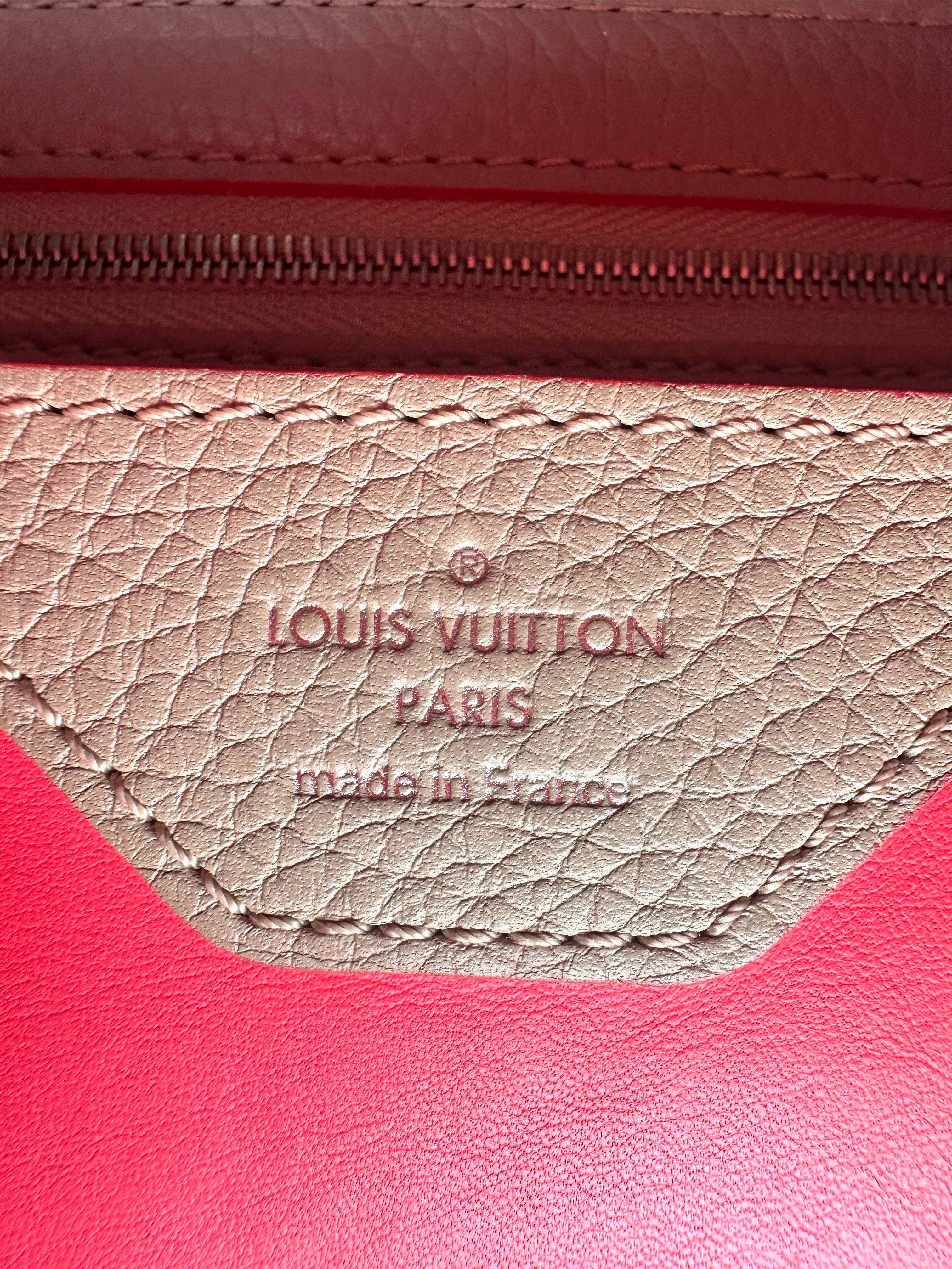 Louis Vuitton Capucines Galet Taurillon Leather Small Size Handle Bag LV1892