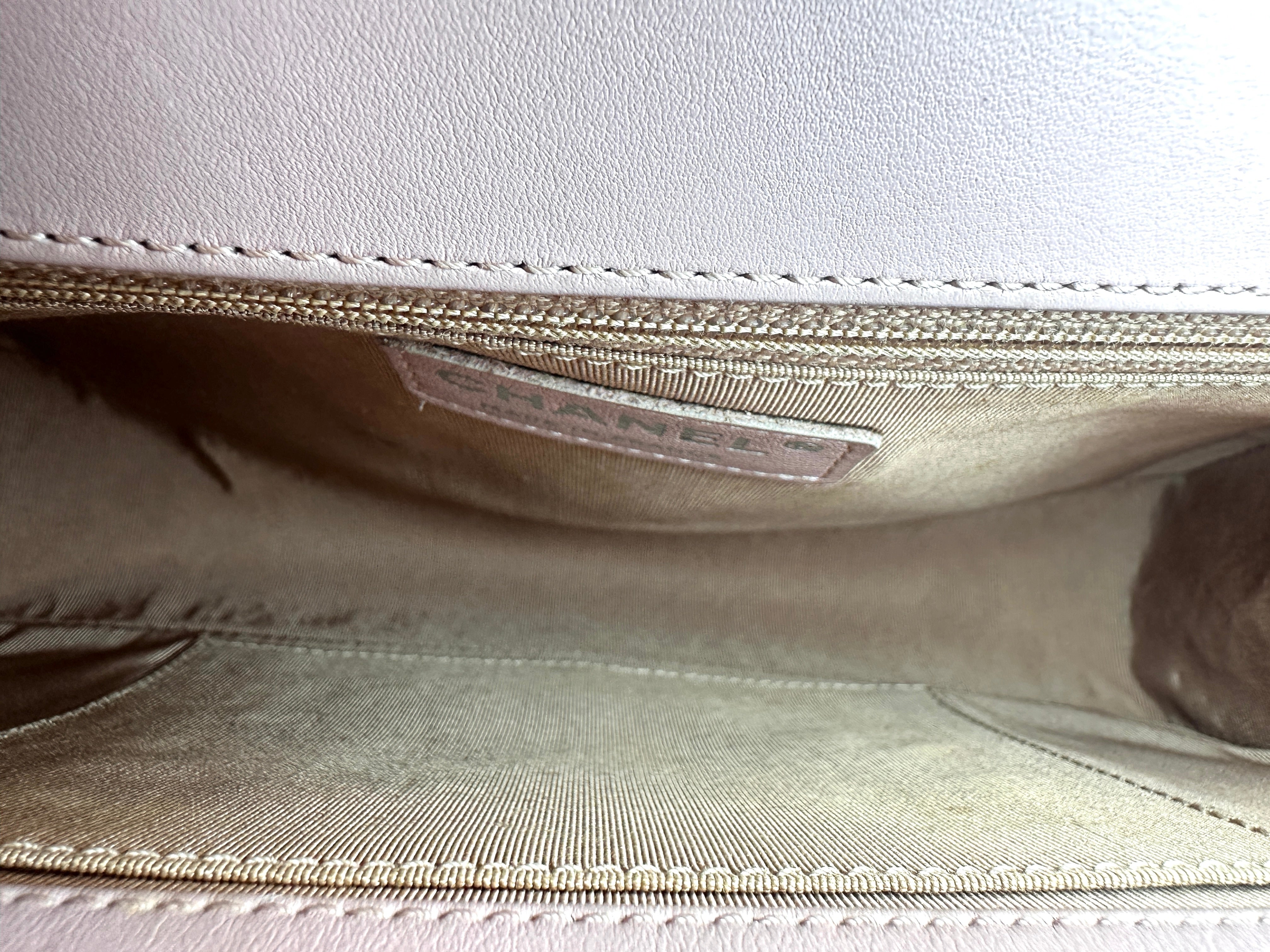 Chanel LeBoy Pink Quilted Leather Large Size Flap Bag With Silver Buckle(20***89) CC1401