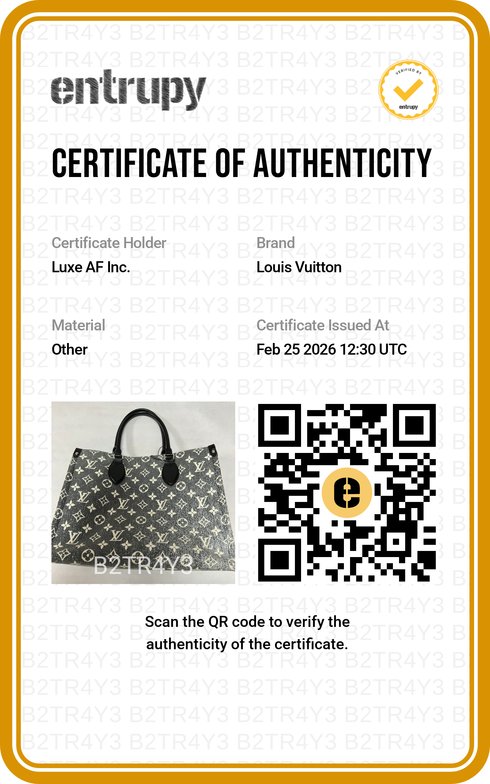 Louis Vuitton OnTheGo MM Monogram Jacquard Denim Handle Bag LV1915