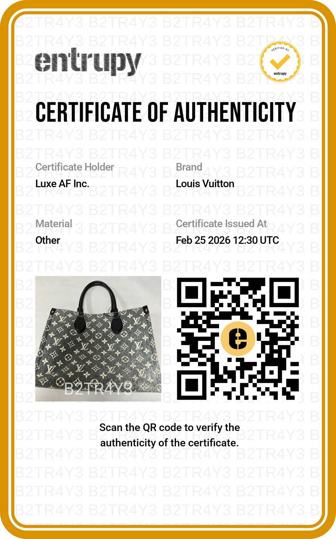 Louis Vuitton OnTheGo MM Monogram Jacquard Denim Handle Bag LV1915